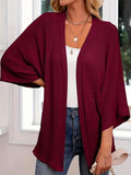 Simple SpringAutumn Knitted Women's Batwing Cardigan