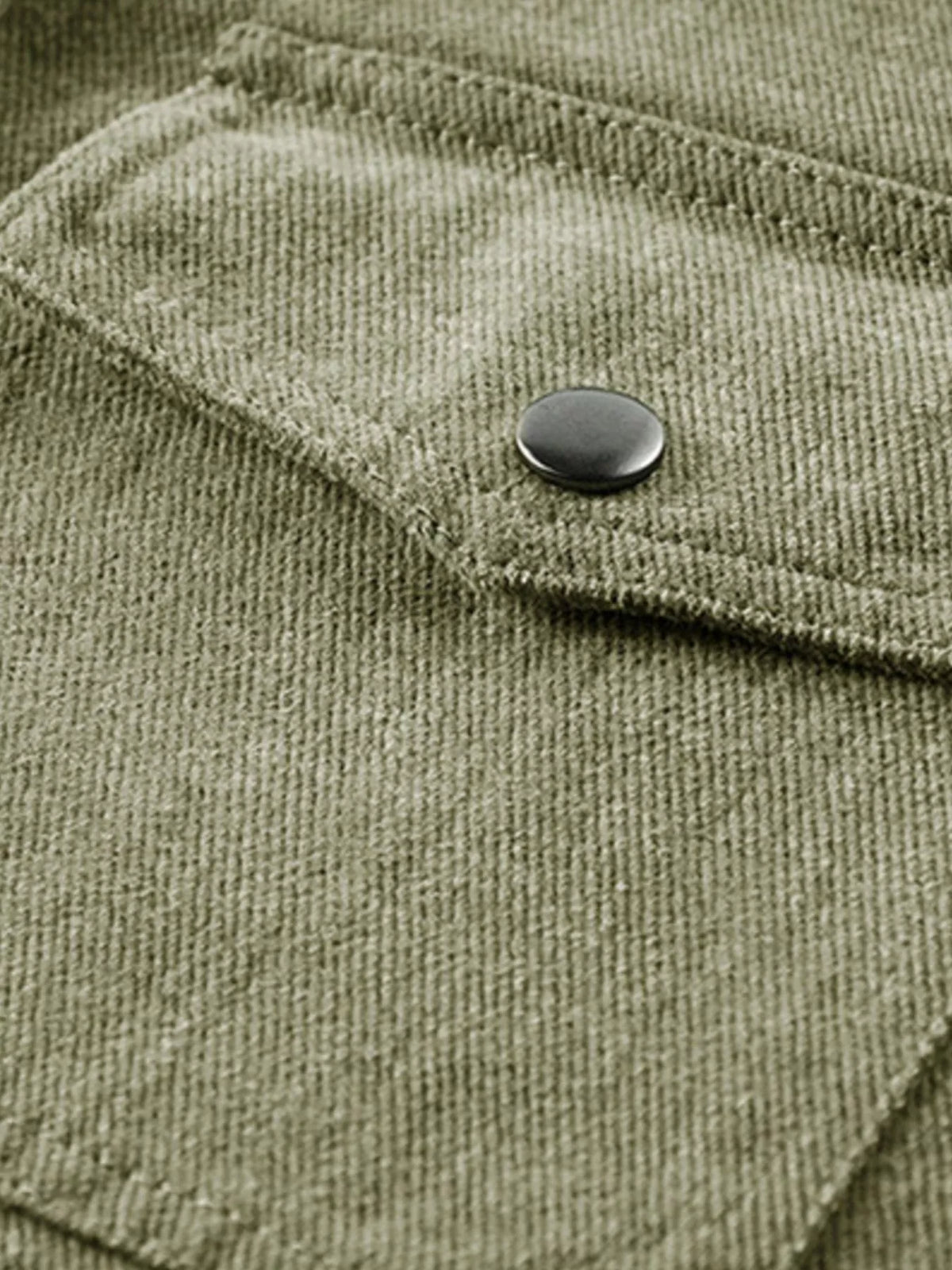 Men's Plus Size Dual Chest Pockets Shacket