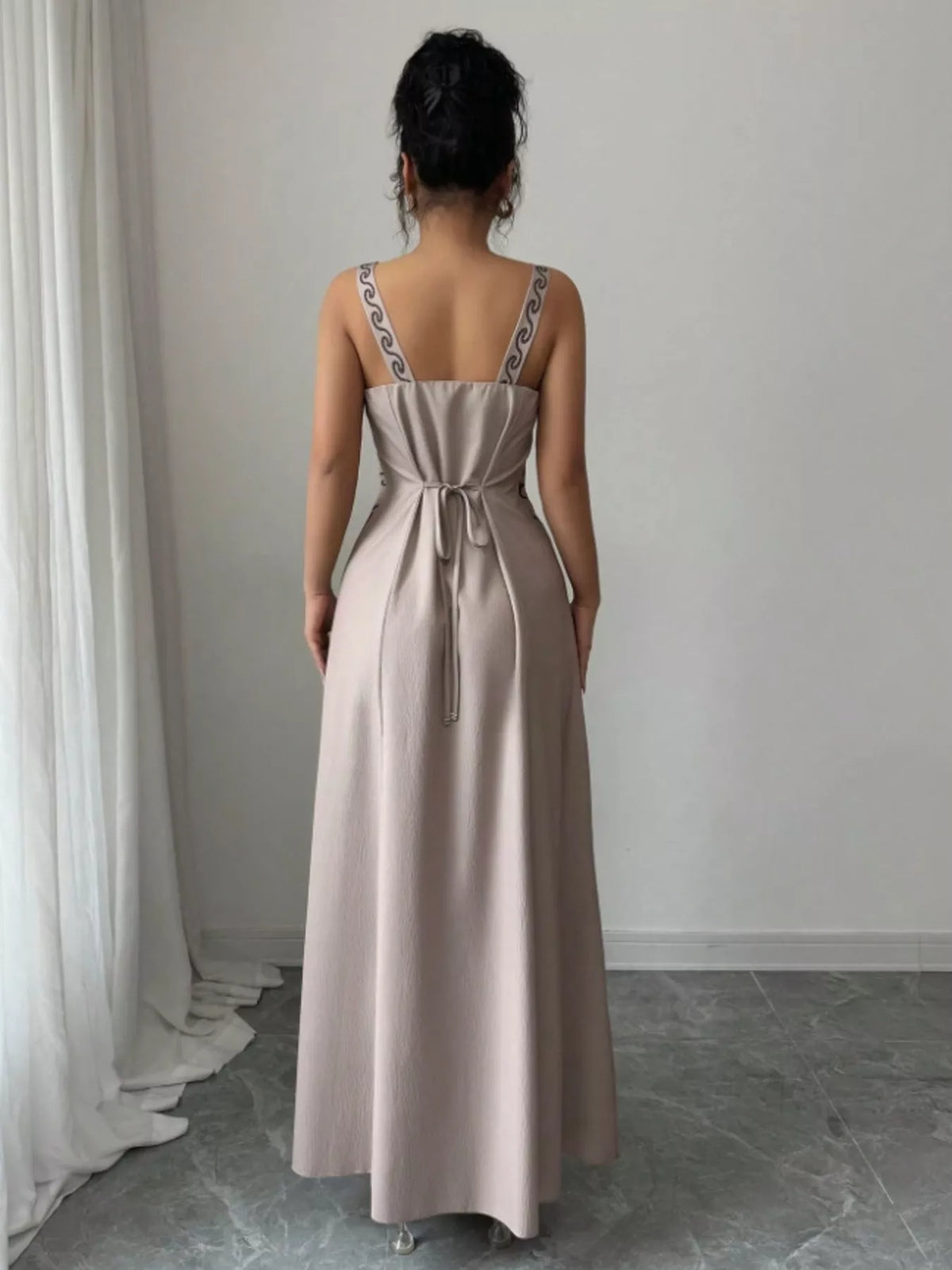 Floral Sleeveless Maxi Dress with Side Slit