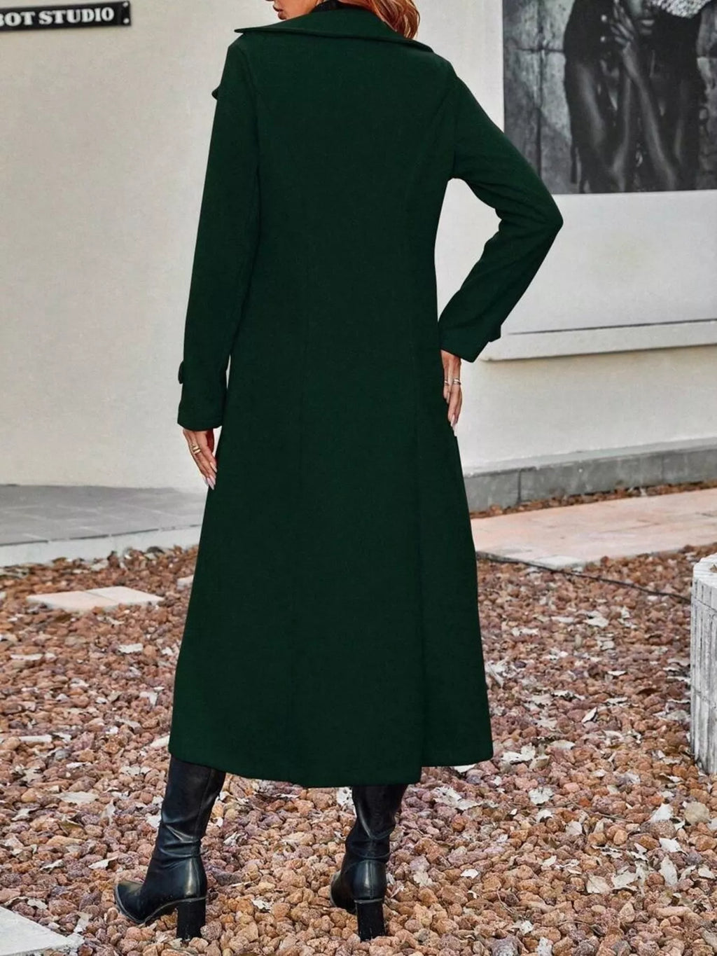 Women's Double-Breasted Longline Coat