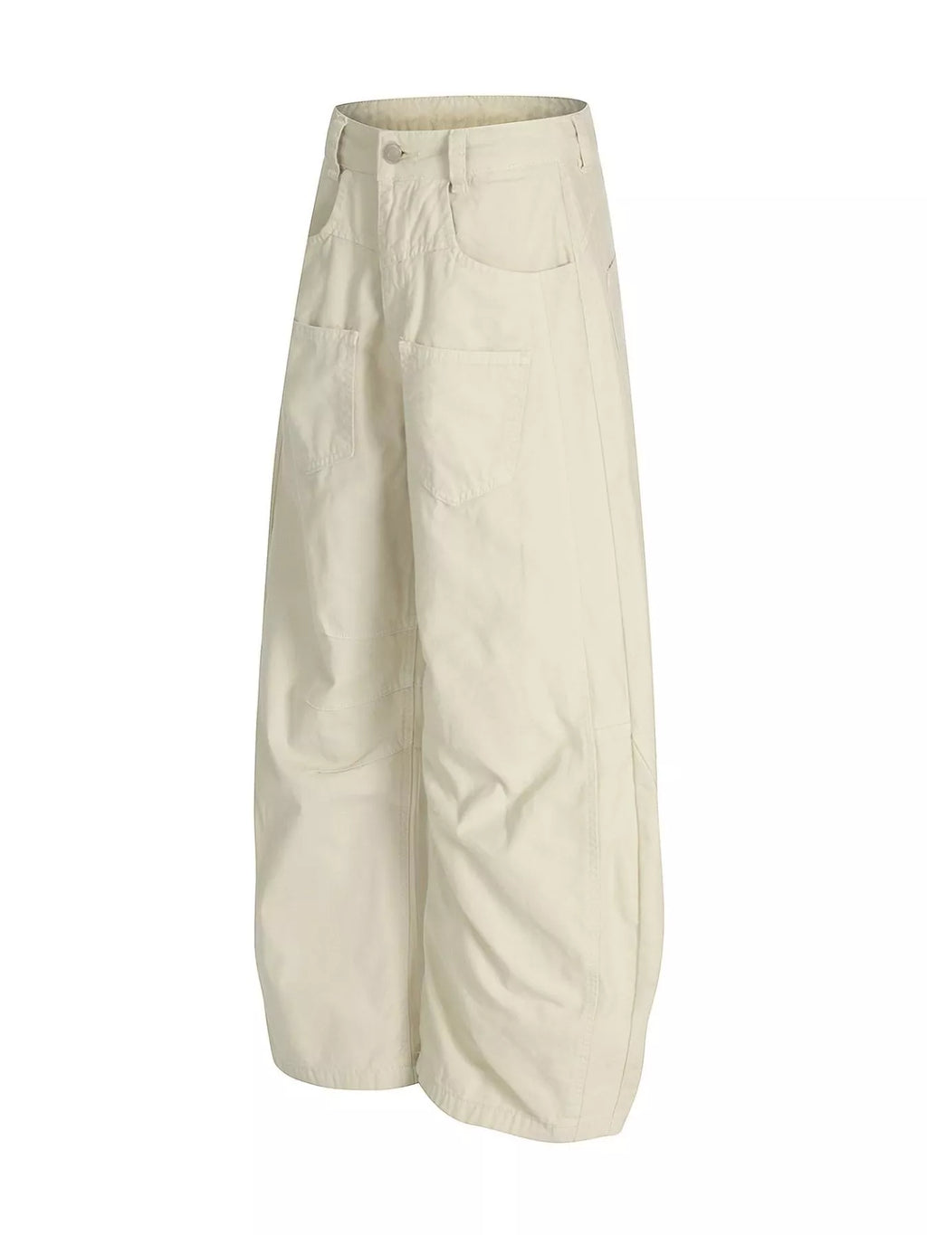 Men's Apricot Men's Wide Leg Cargo Pants - Apricot