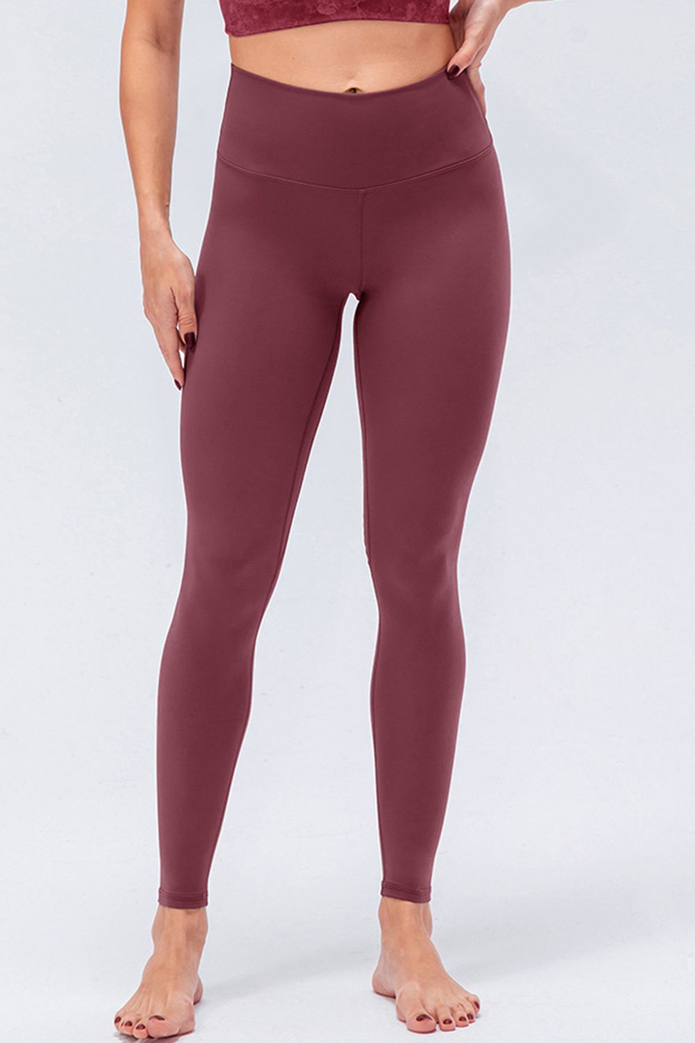 Women's Wide Waistband Slim Fit Active Leggings