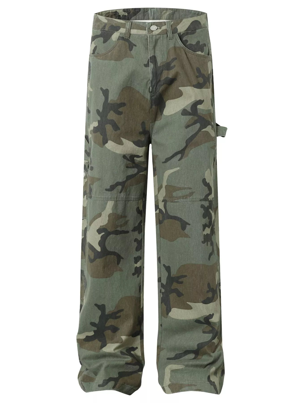 Men's Green Camouflage Men's Camouflage Cargo Pants - Green Camouflage