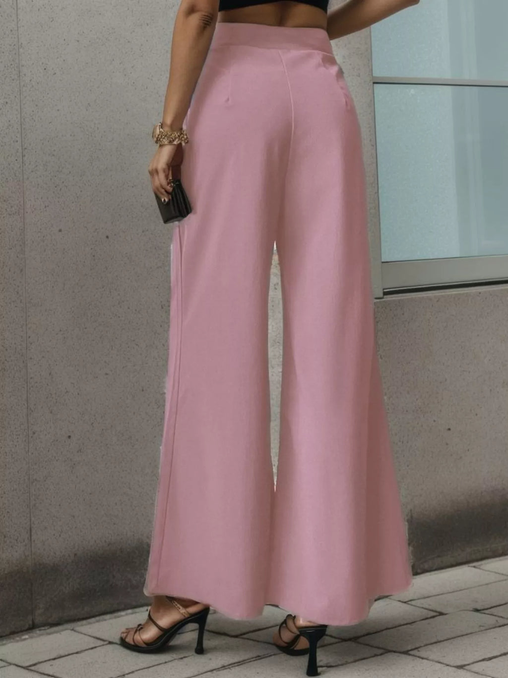 Women's High-Waisted Wide-Leg Pants