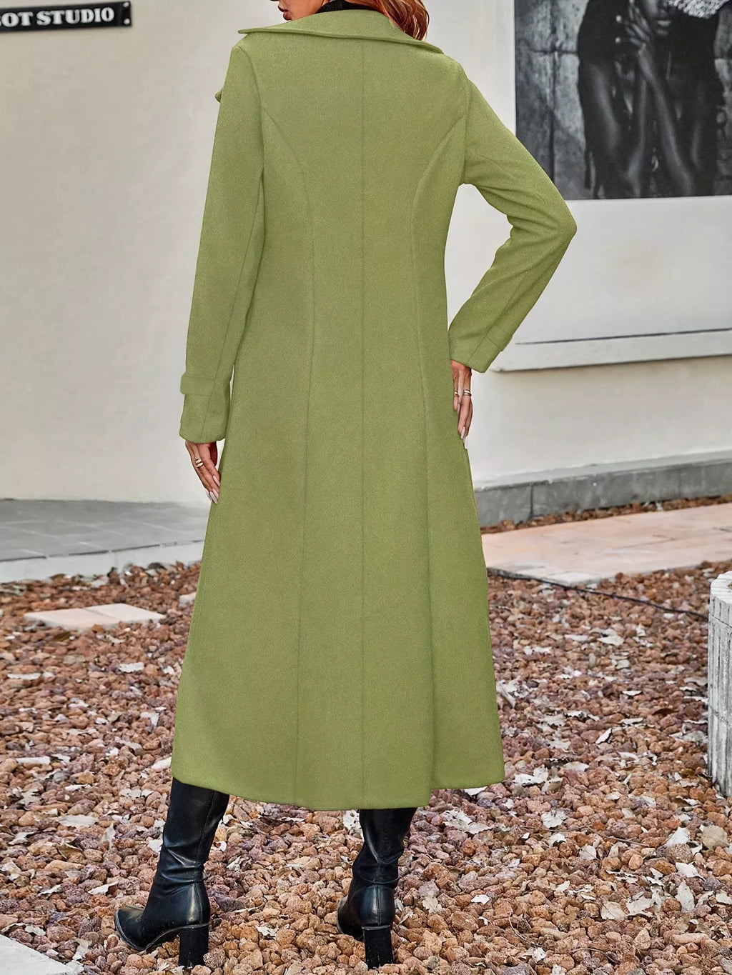 Women's Double-Breasted Longline Coat
