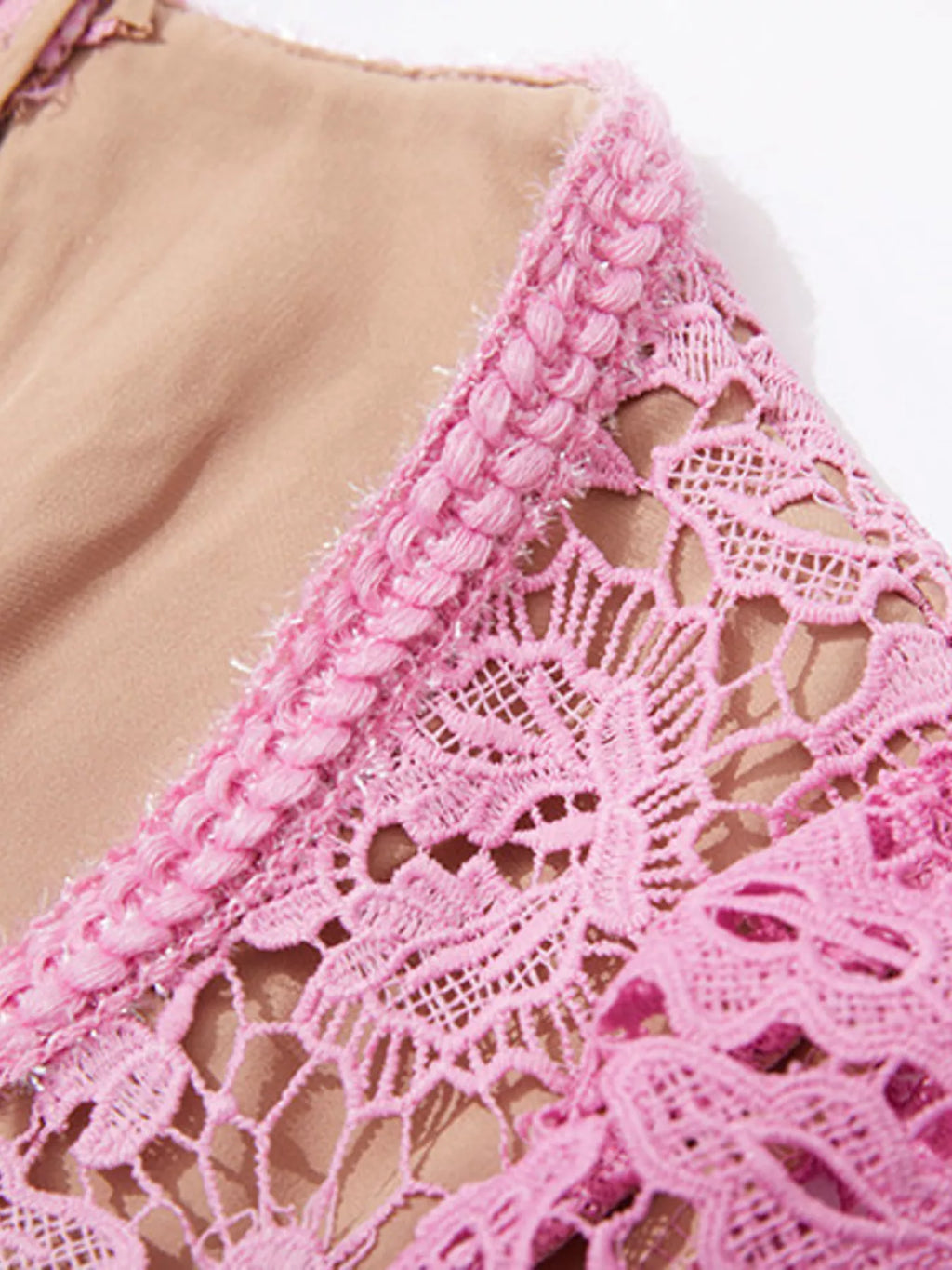 Women's Lace Button-Up Midi Dress