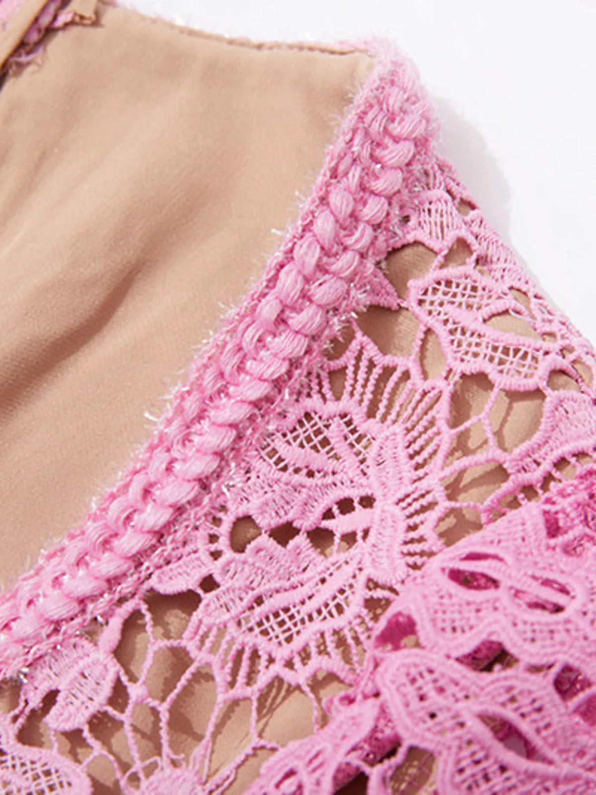 Women's Lace Button-Up Midi Dress