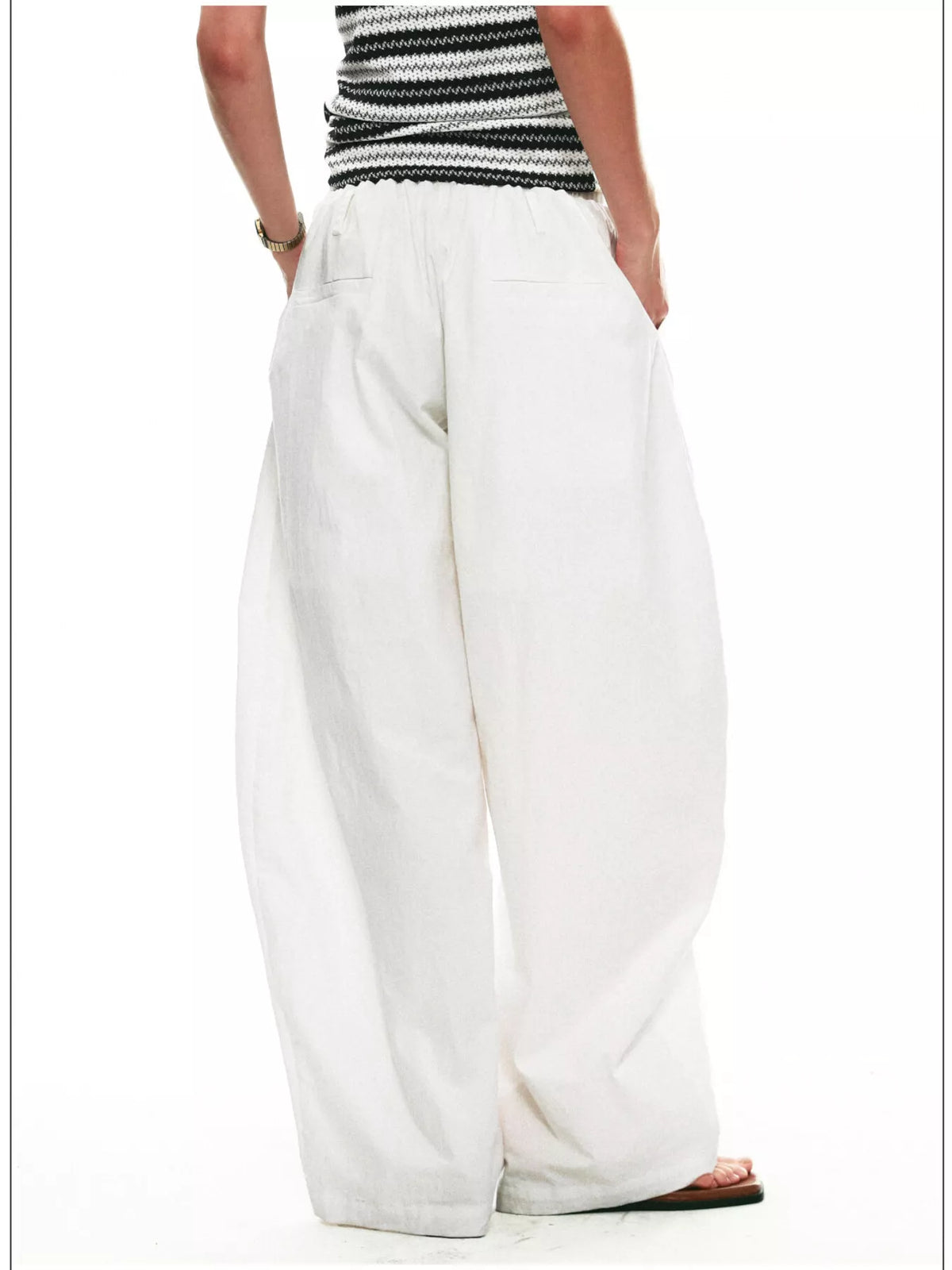 Women's Drawstring Wide-Leg Pants