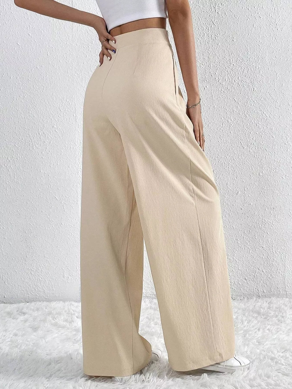 Women's Pleated Wide Leg Pants