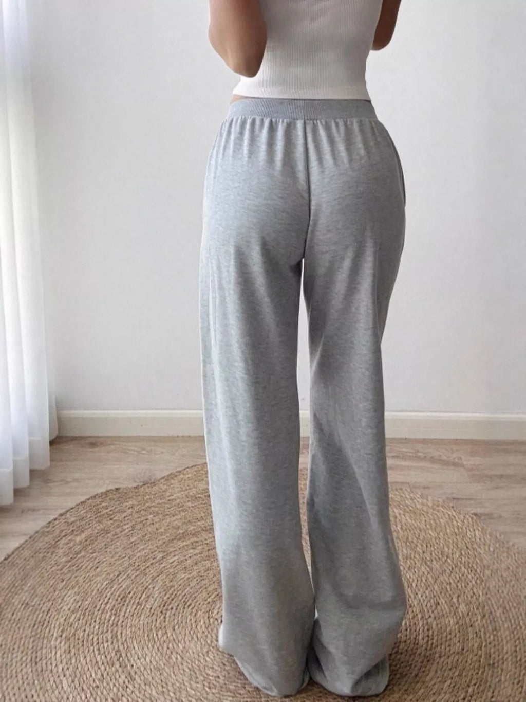 Women's Drawstring Wide Leg Pants