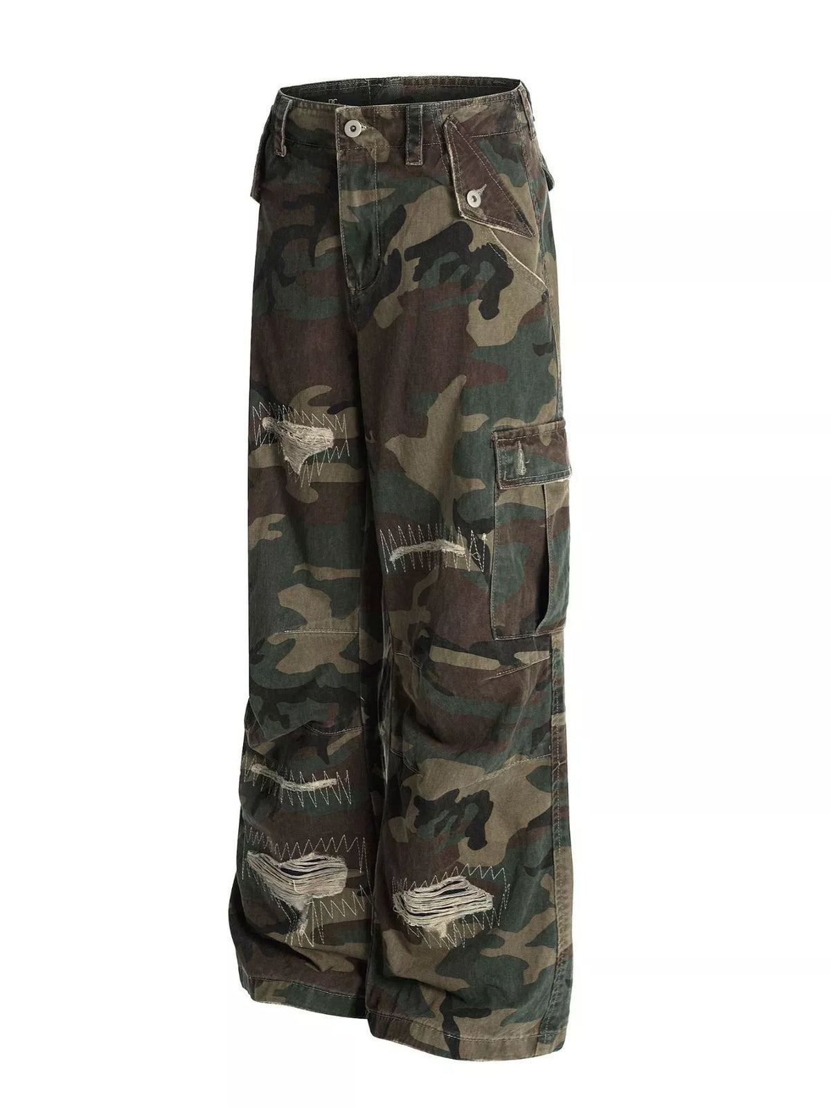 Men's Green Camouflage Men's Camouflage Cargo Pants - Green Camouflage