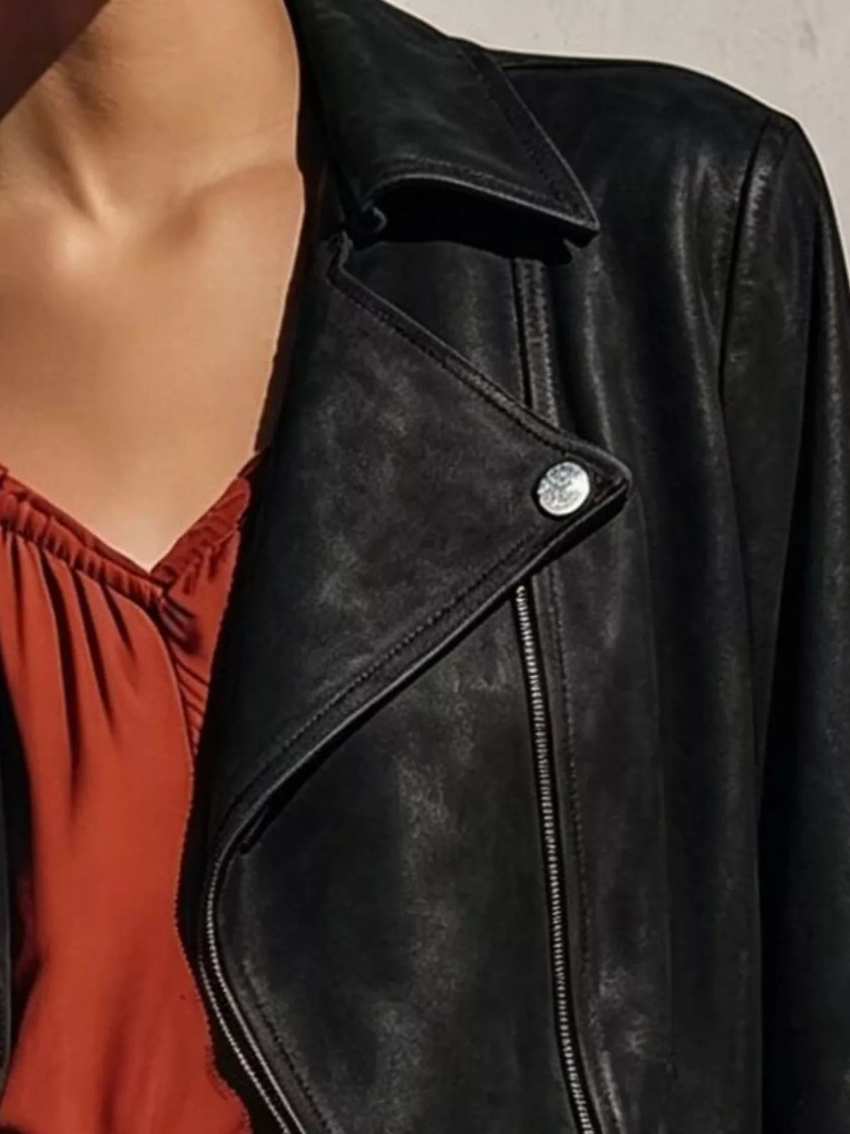 Women's Fringe Hem Zip Up Jacket