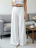 Women's Casual Straight-leg Wide-leg Pants