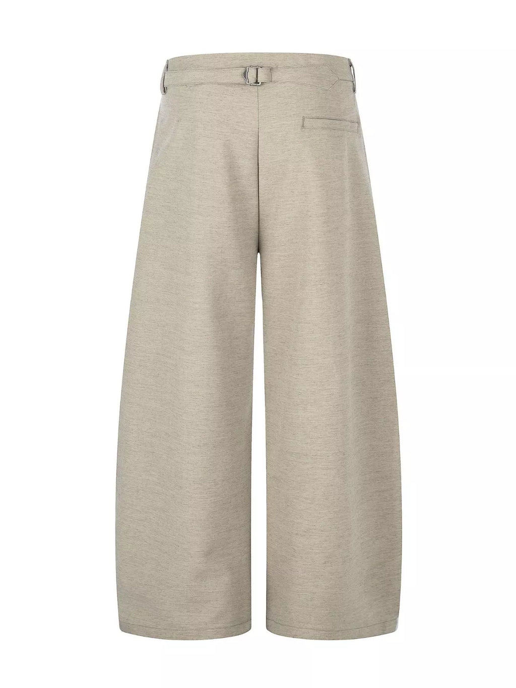 Men's Tan Men's Wide-Leg Pleated Pants - Tan