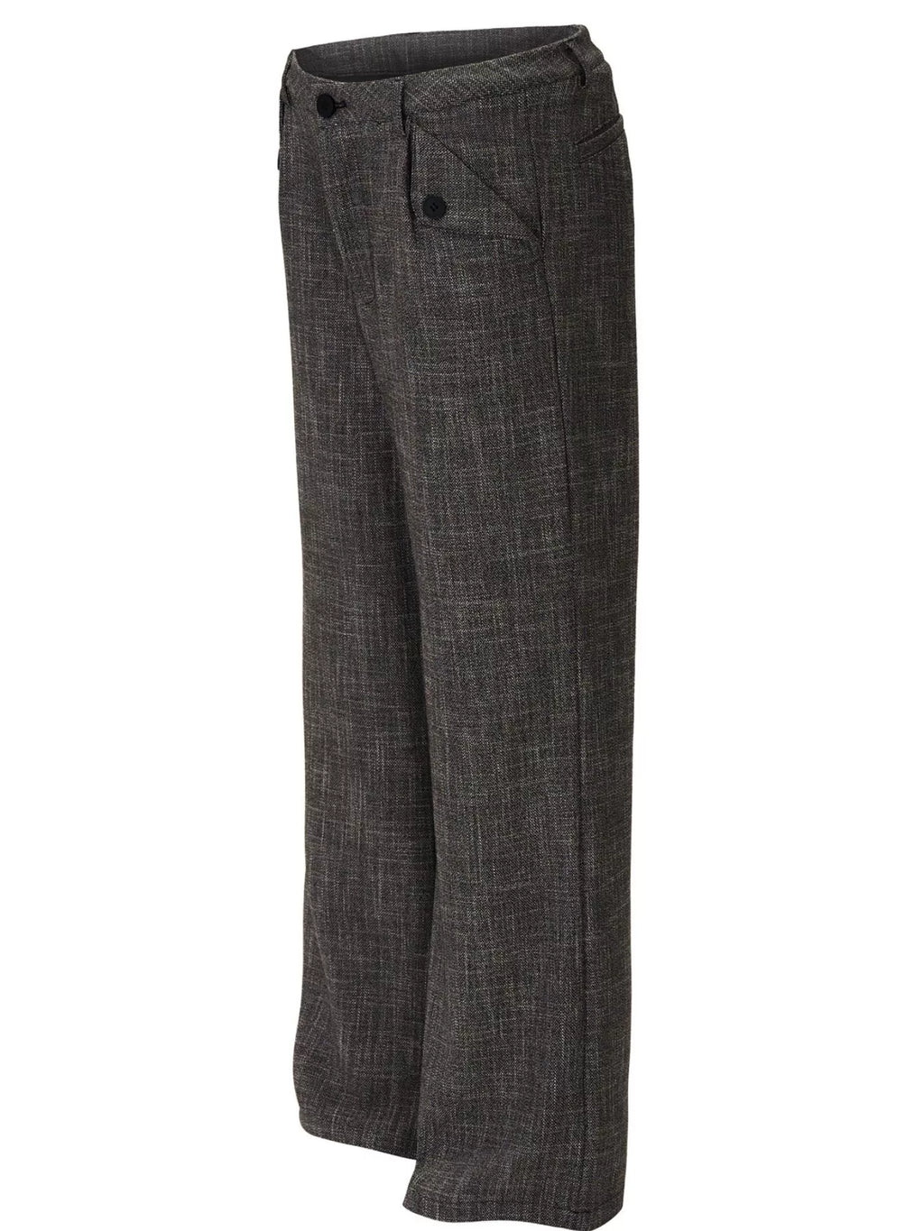 Men's Dark Gray Men's Flare Pants with Pockets - Dark Gray