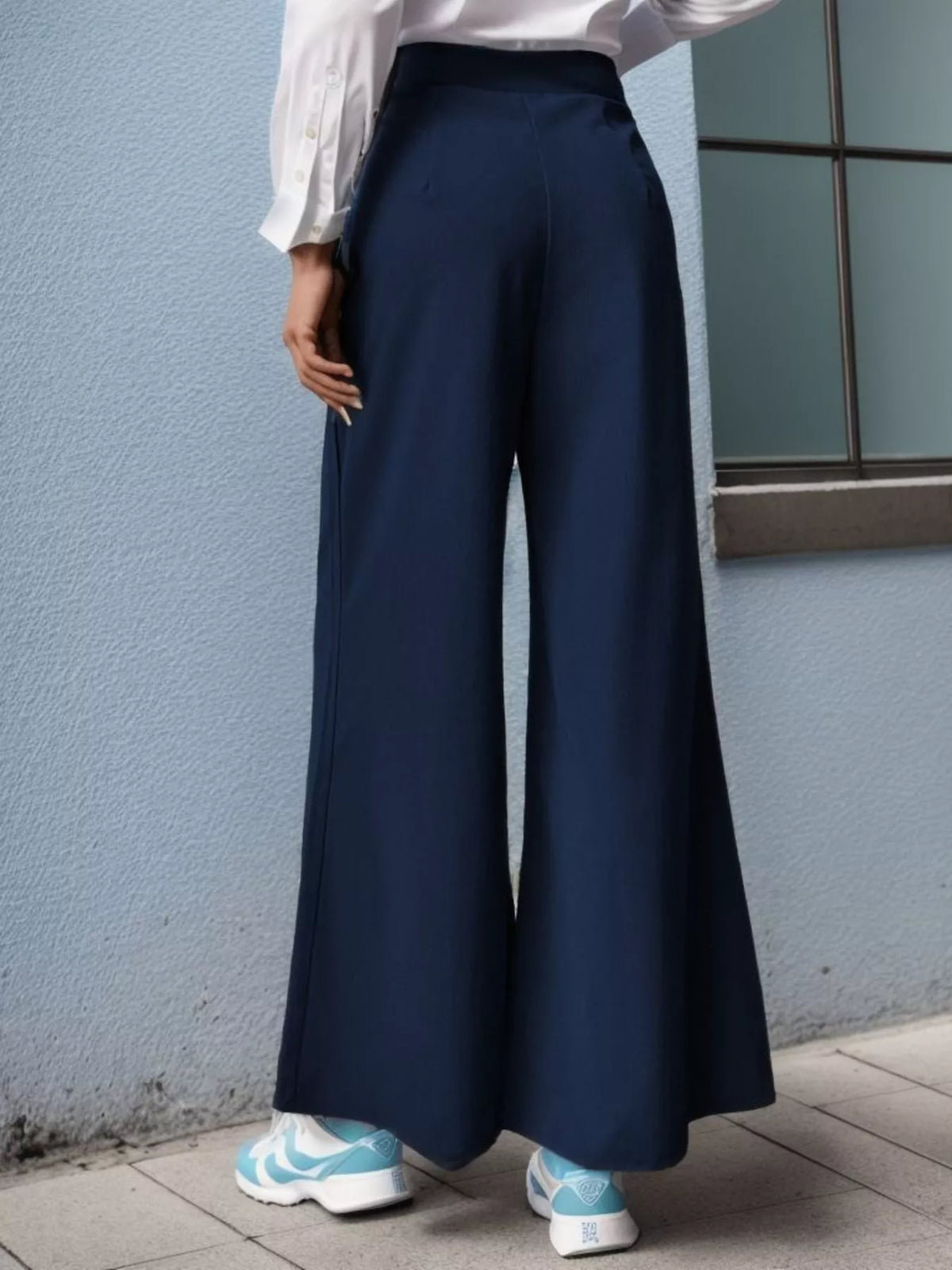 Women's High-Waisted Wide-Leg Pants