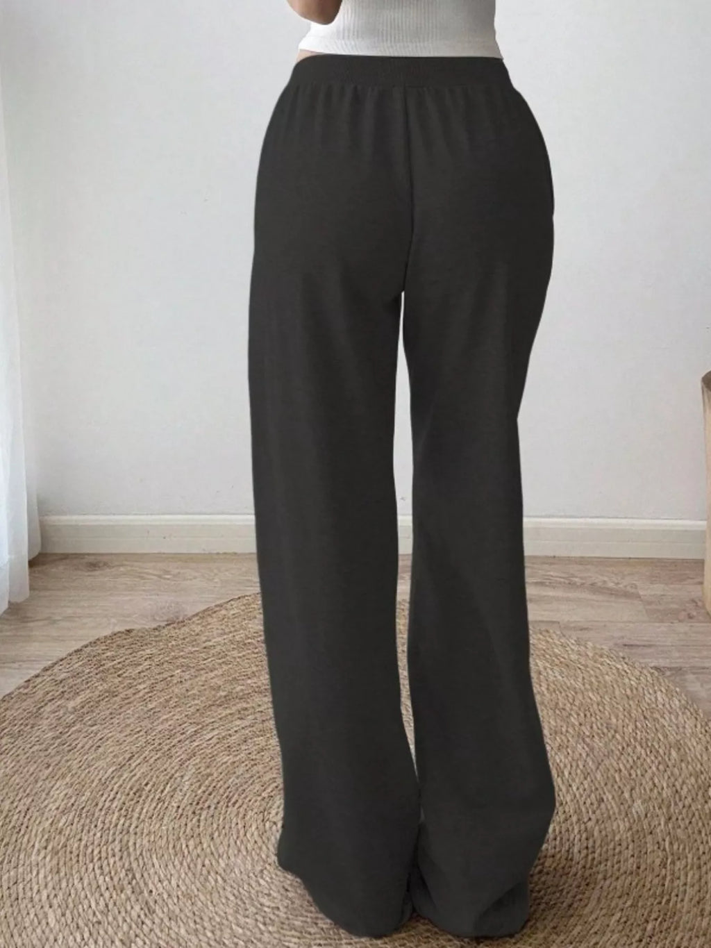 Women's Drawstring Wide Leg Pants