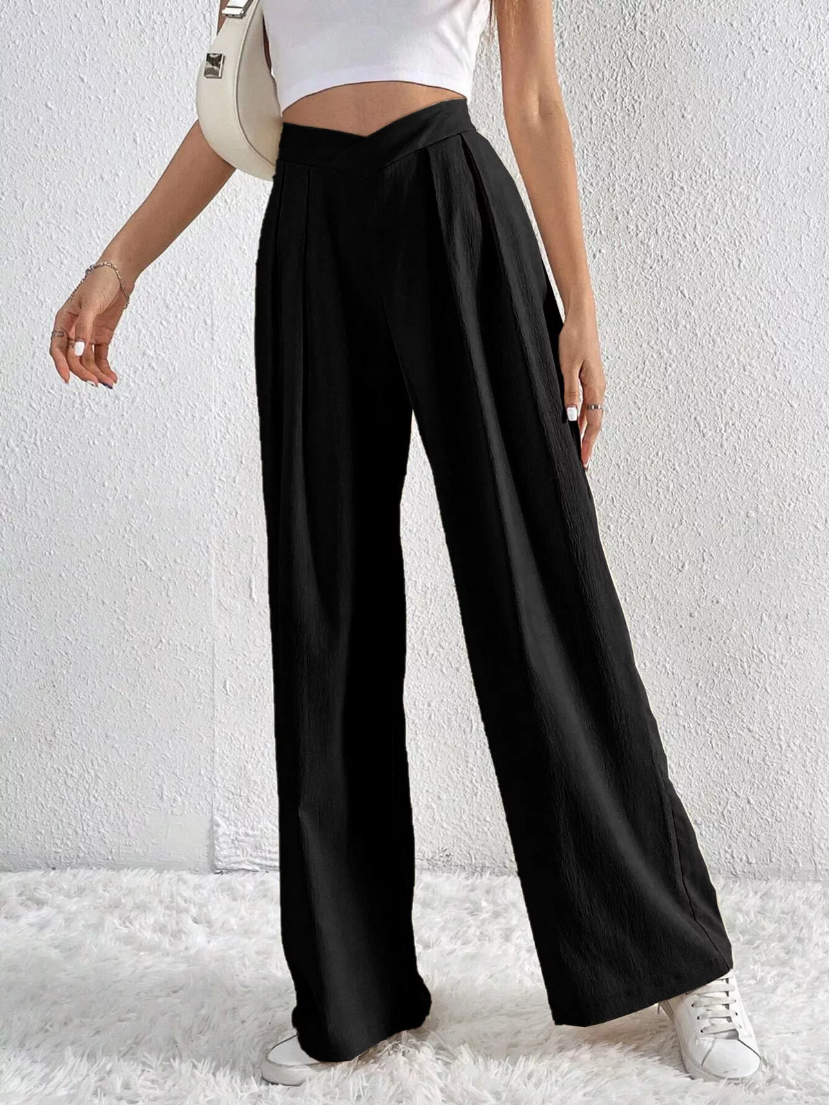 Women's Pleated Wide Leg Pants