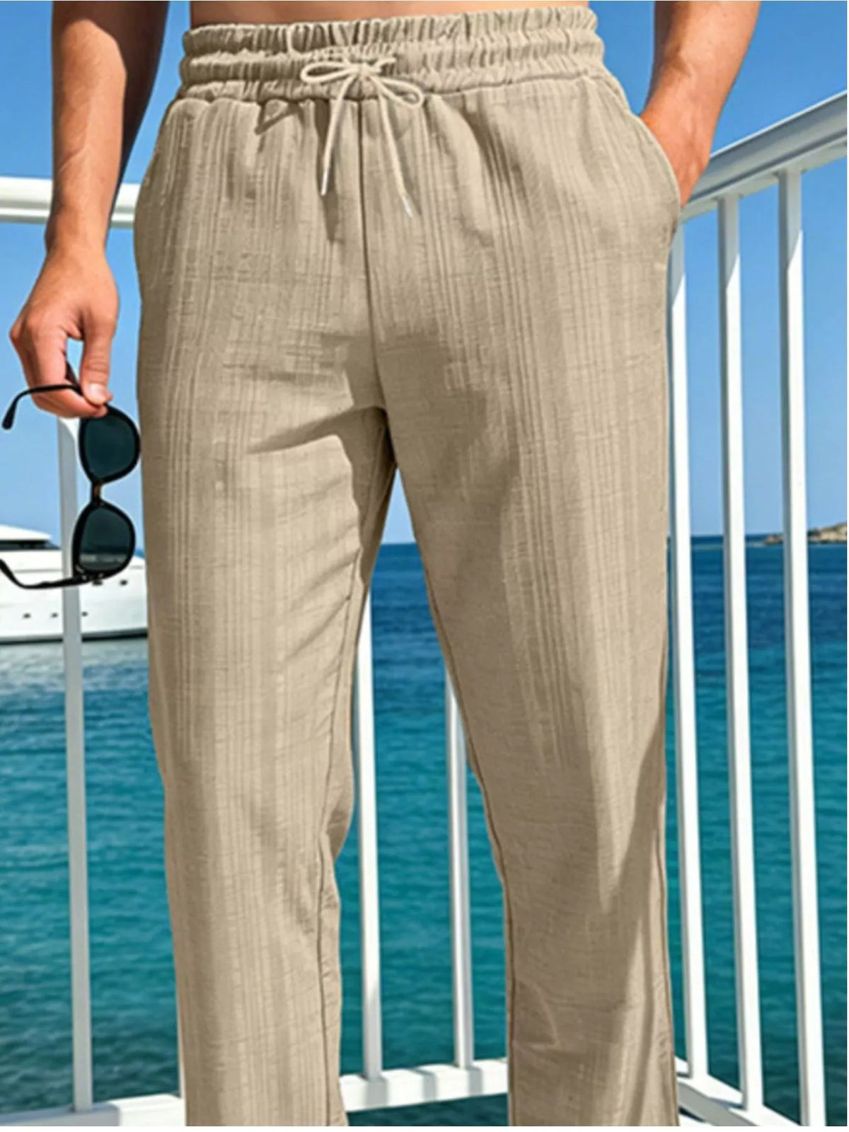 Men's Full Size Casual Drawstring Pants Plus Size