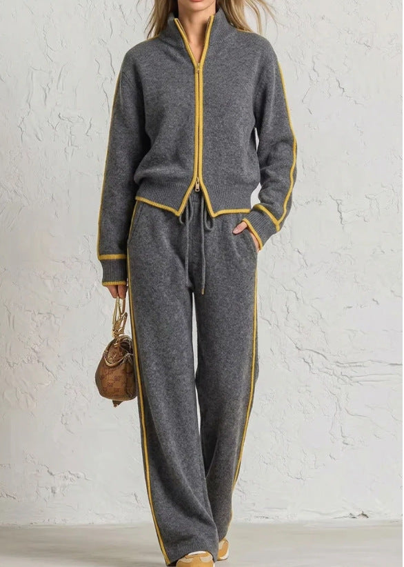 Stand-collar Sweater Cardigan Women's Outerwear
