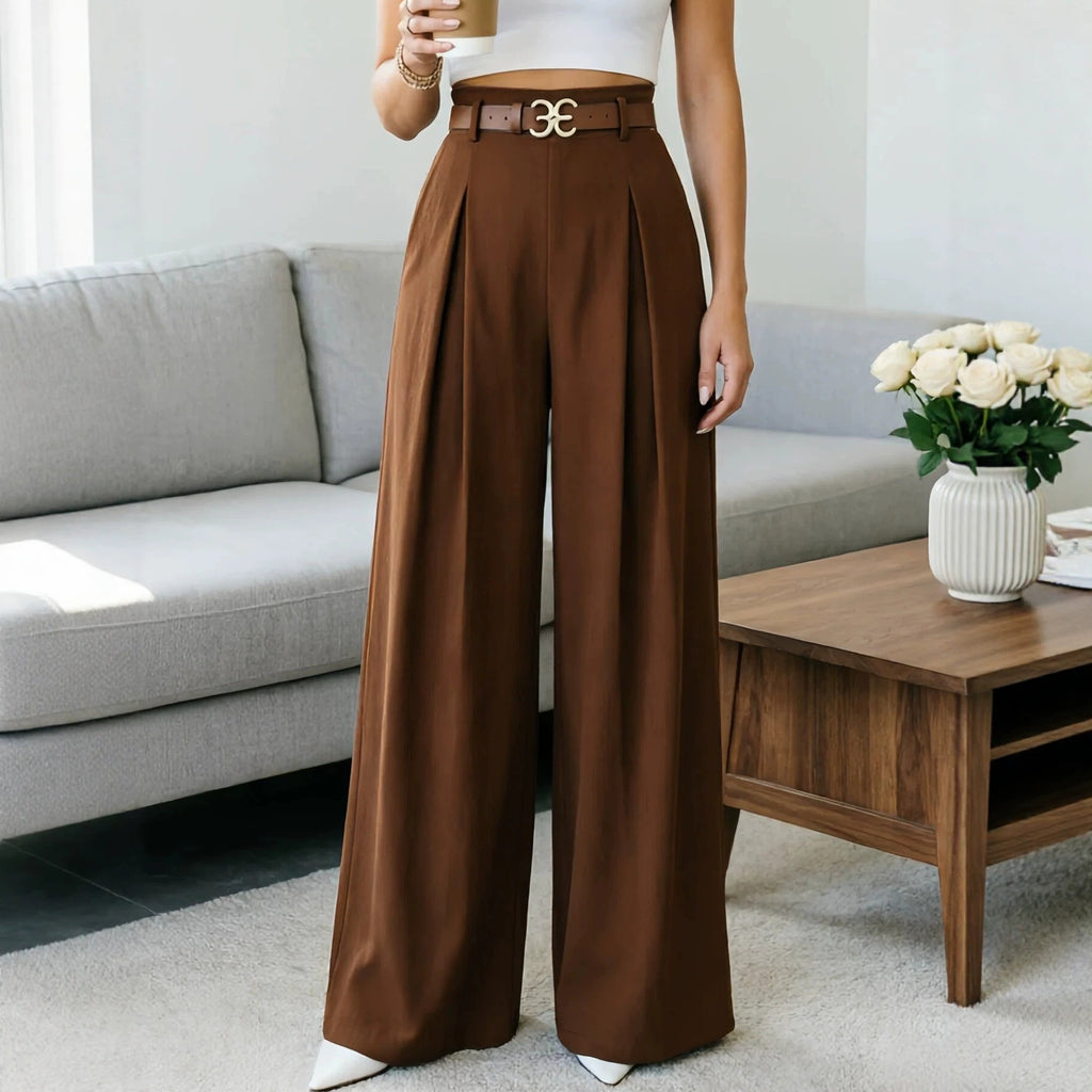 Women's Casual Straight-leg Wide-leg Pants