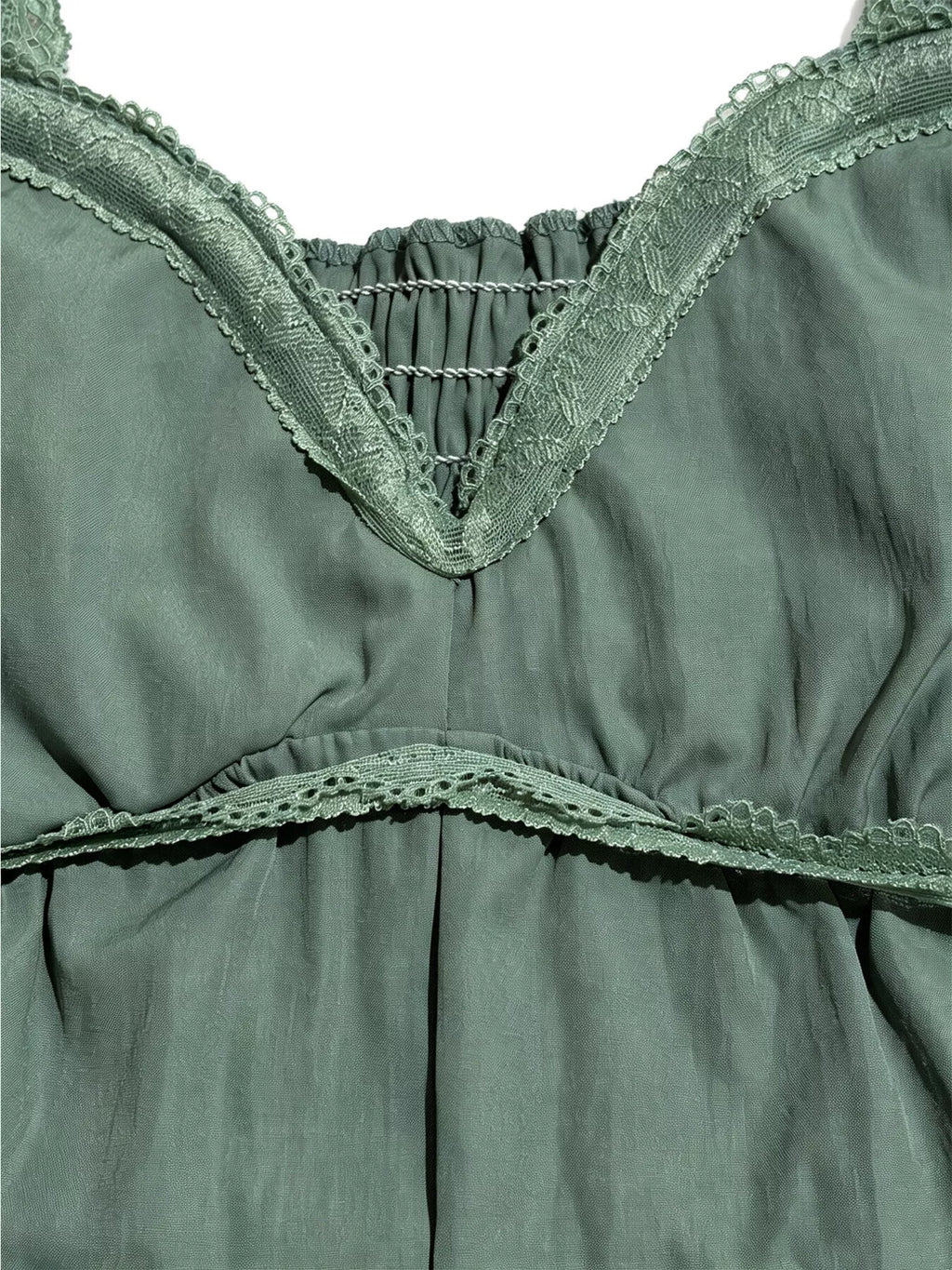 Women's Moss Lace Detail Wide-Leg Jumpsuit - Moss