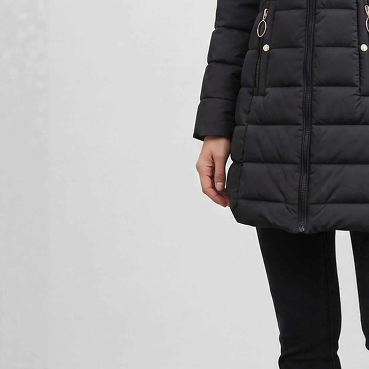 Thickened Hooded Thermal Slim-fit Cotton Jacket