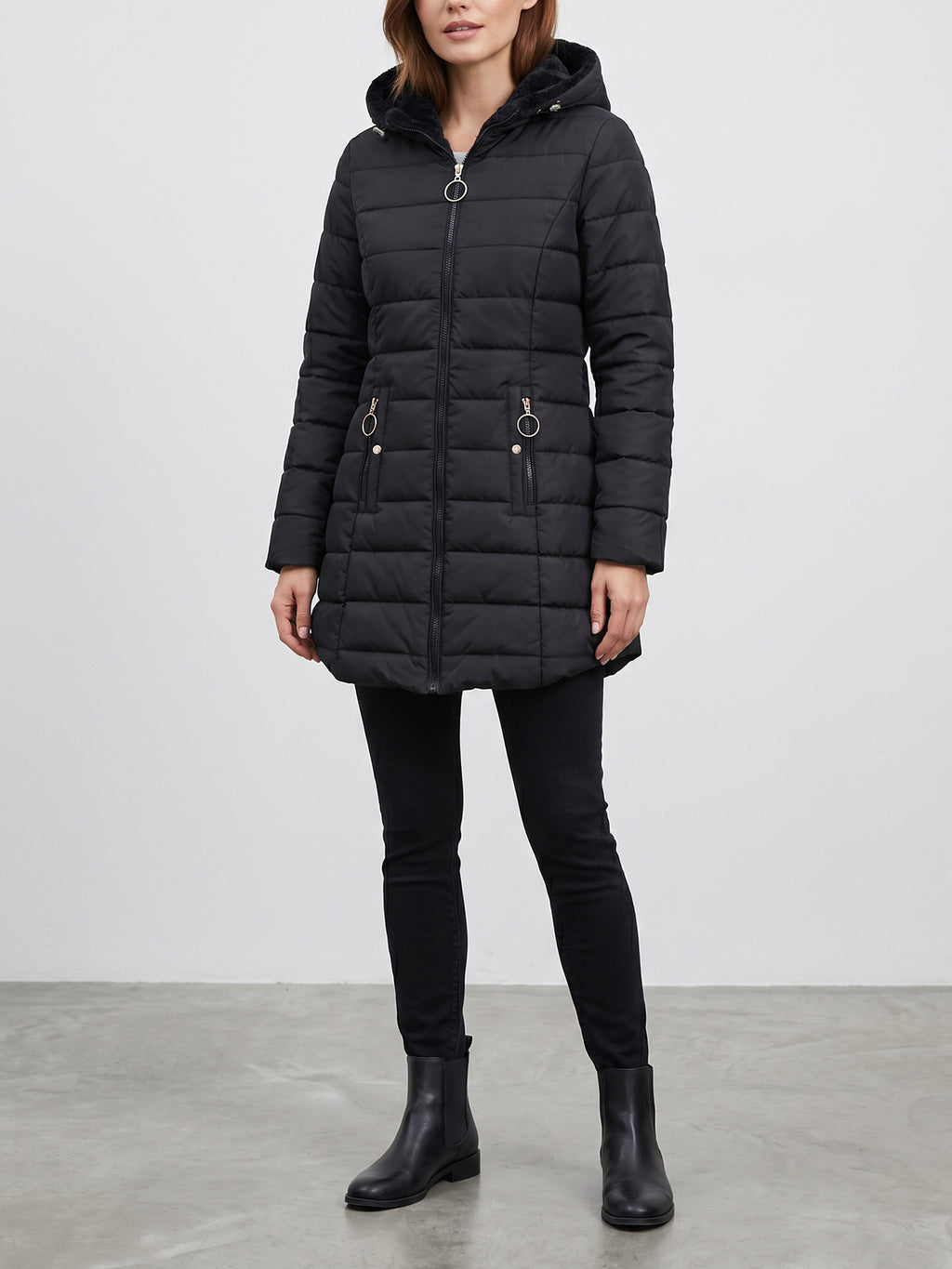 Thickened Hooded Thermal Slim-fit Cotton Jacket