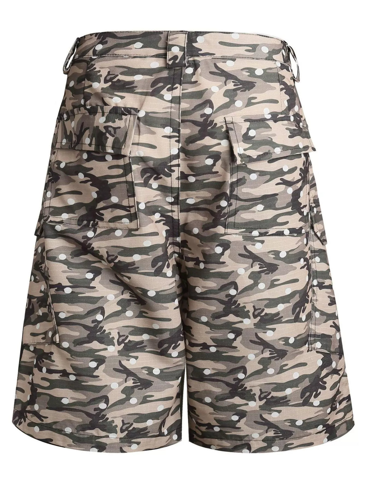 Men's Green Camouflage Men's Camouflage Cargo Capris - Green Camouflage