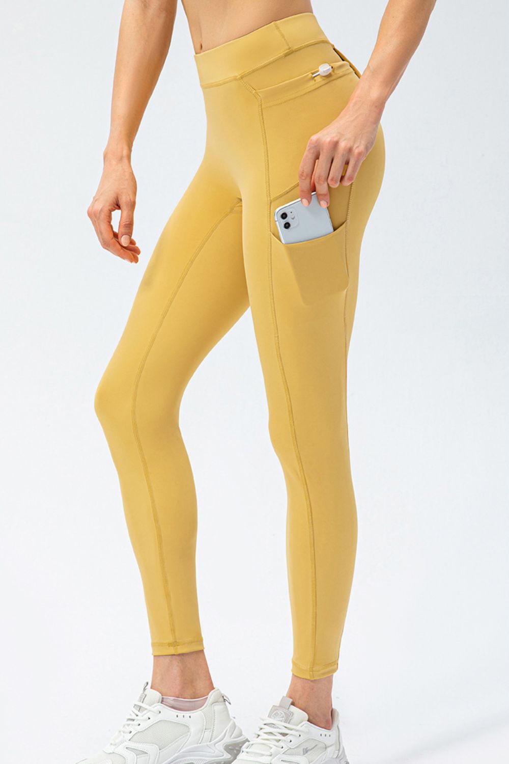 Women's Slim Fit High Waist Long Sports Pants with Pockets