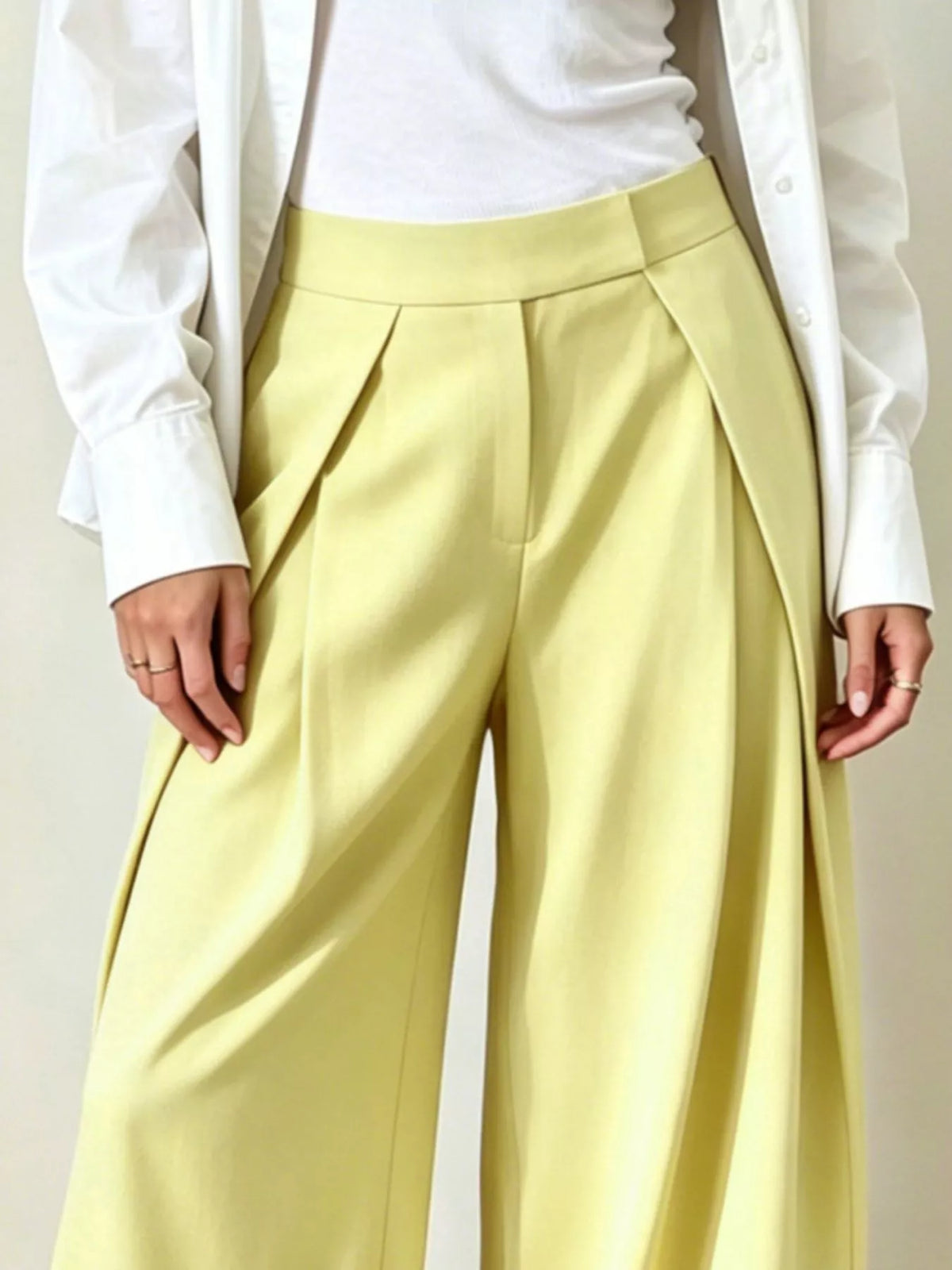 Women's High-Waisted Wide-Leg Pants