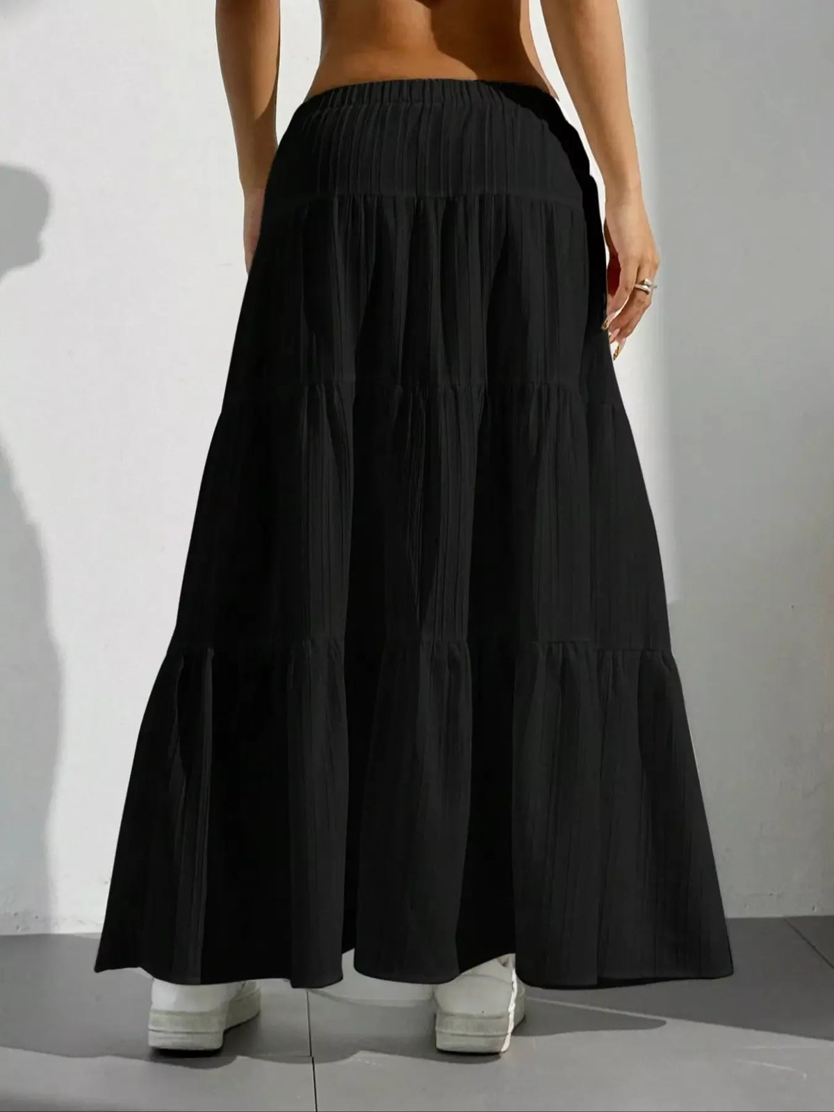 Women's Flowy Tiered Maxi Skirt