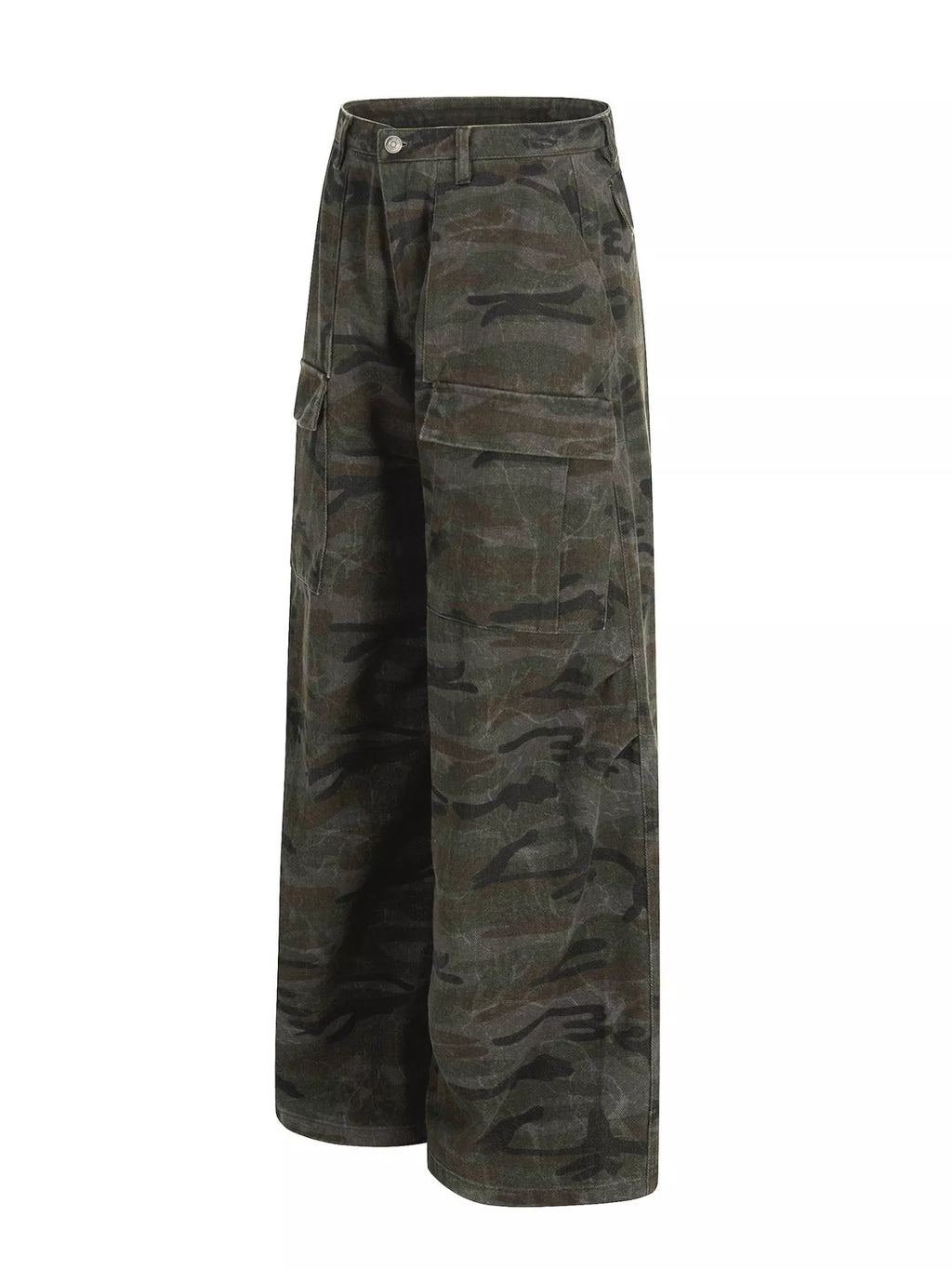 Men's Green Camouflage Men's Camouflage Cargo Pants - Green Camouflage