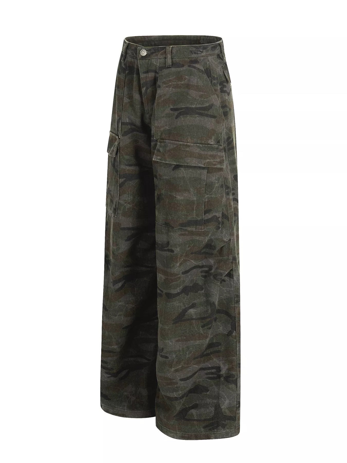 Men's Green Camouflage Men's Camouflage Cargo Pants - Green Camouflage