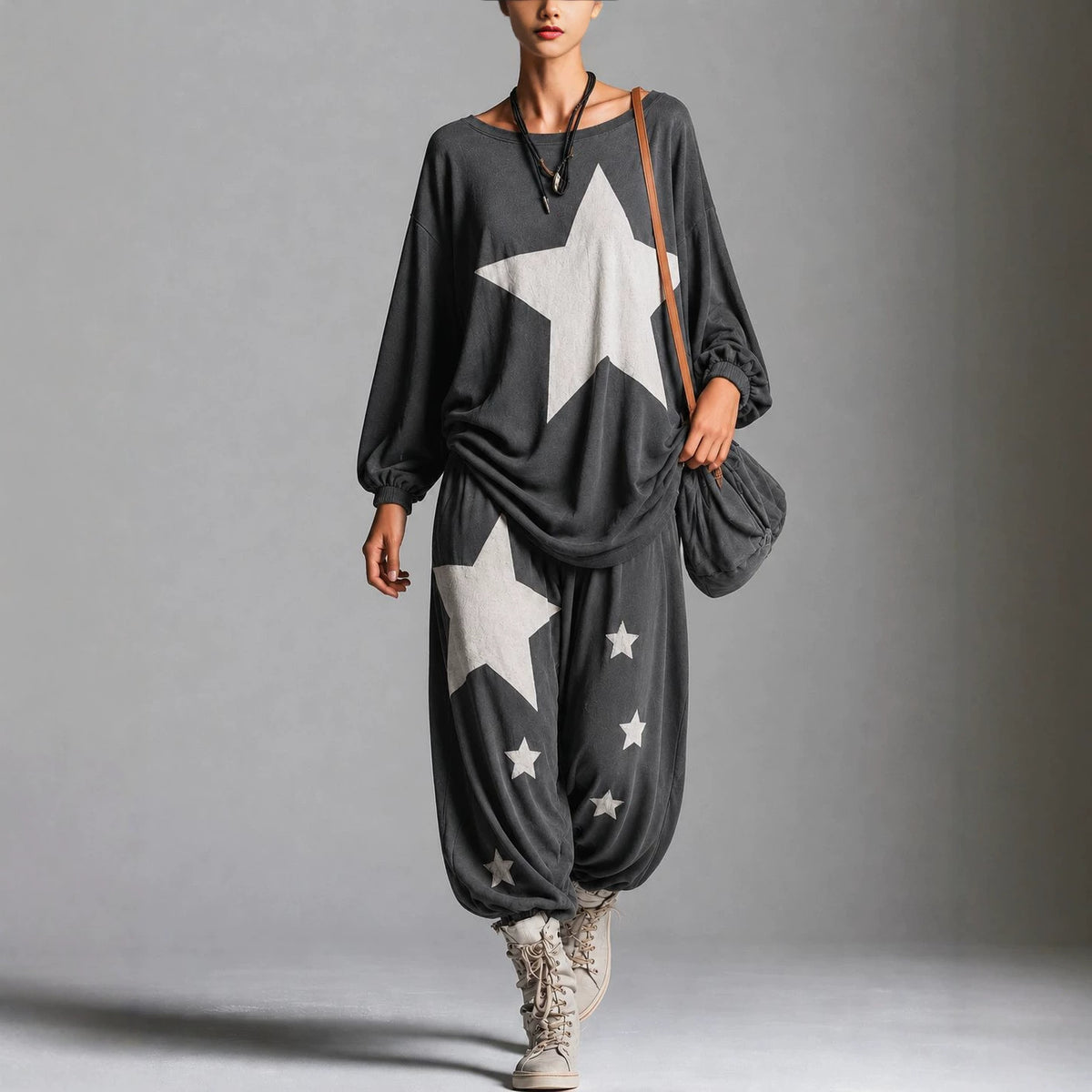 Women's Casual Sweatshirt And Pants Set