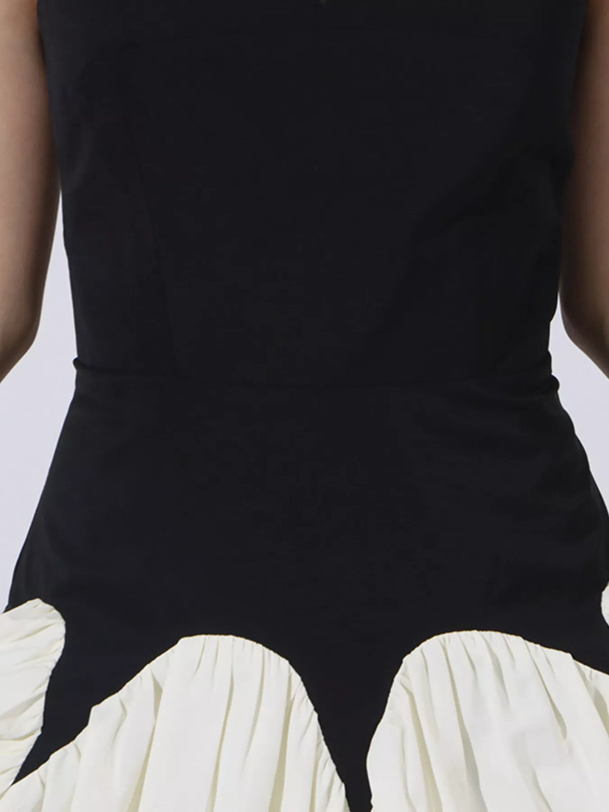Women's Black Two Tone Tube Maxi Dress - Black