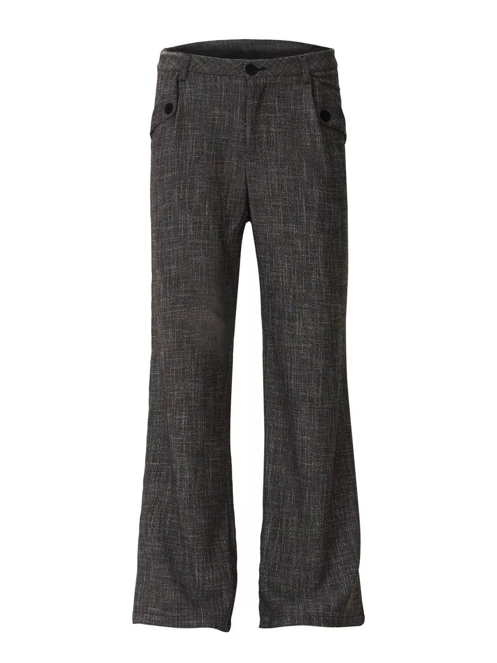 Men's Dark Gray Men's Flare Pants with Pockets - Dark Gray