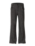 Men's Dark Gray Men's Flare Pants with Pockets - Dark Gray