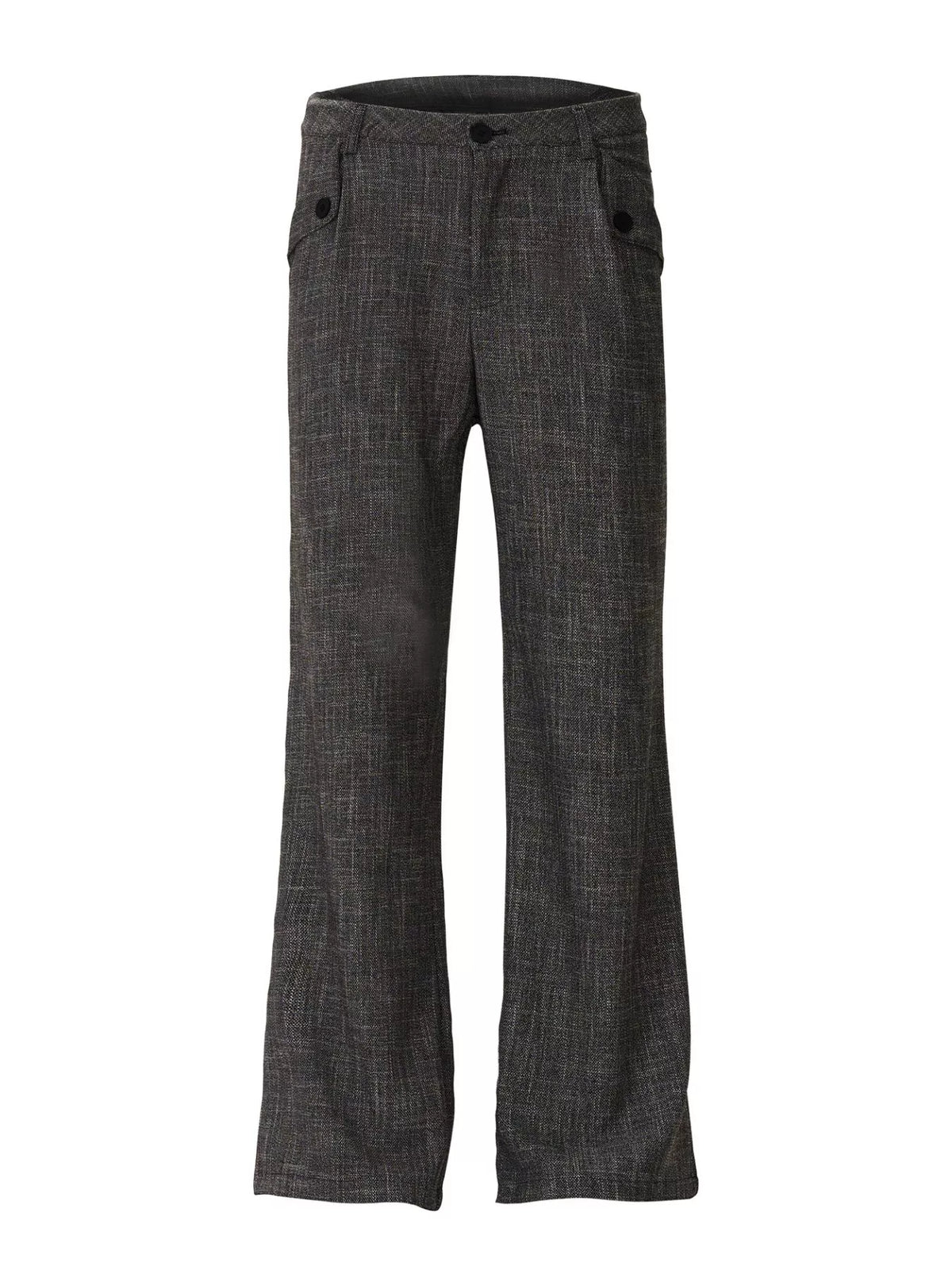 Men's Dark Gray Men's Flare Pants with Pockets - Dark Gray