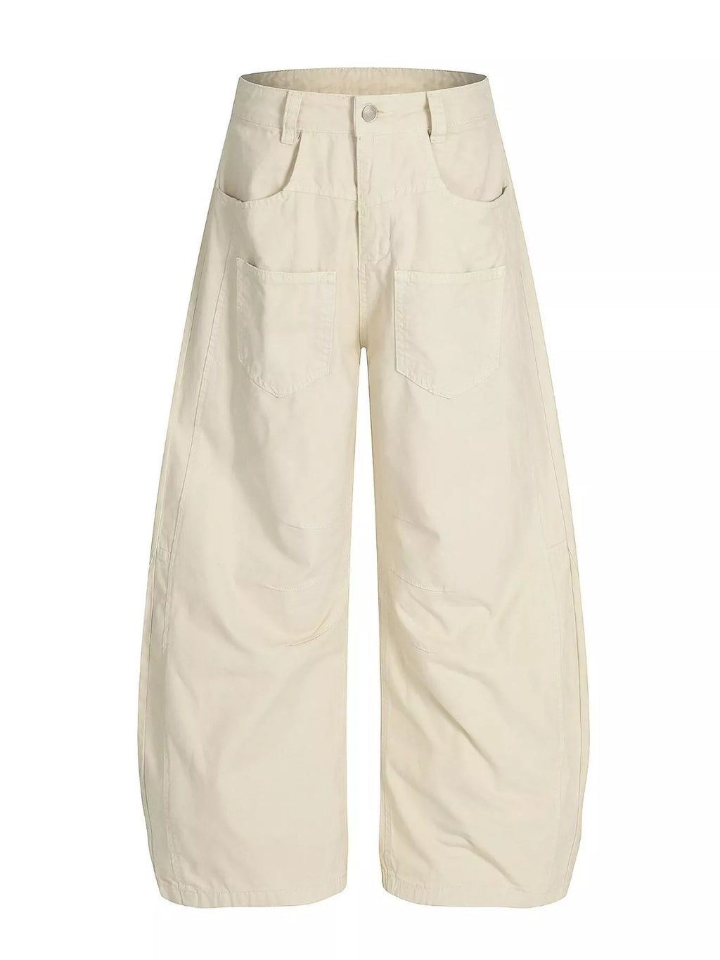 Men's Apricot Men's Wide Leg Cargo Pants - Apricot