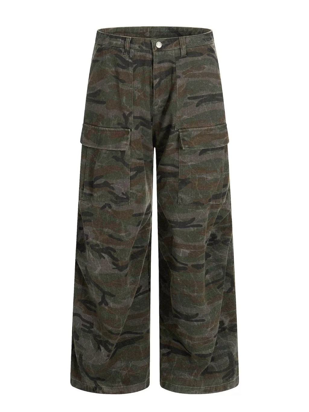 Men's Green Camouflage Men's Camouflage Cargo Pants - Green Camouflage