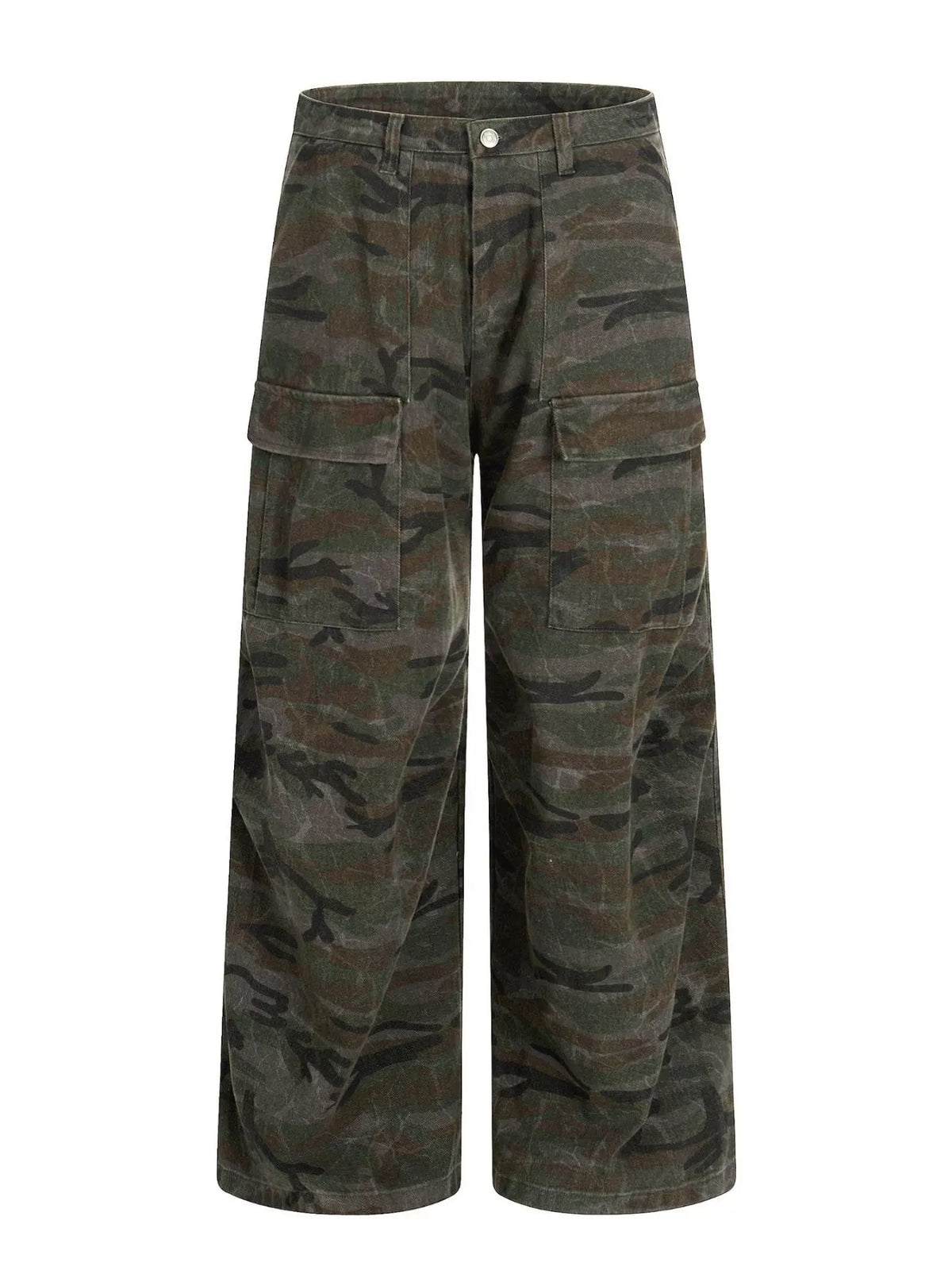 Men's Green Camouflage Men's Camouflage Cargo Pants - Green Camouflage