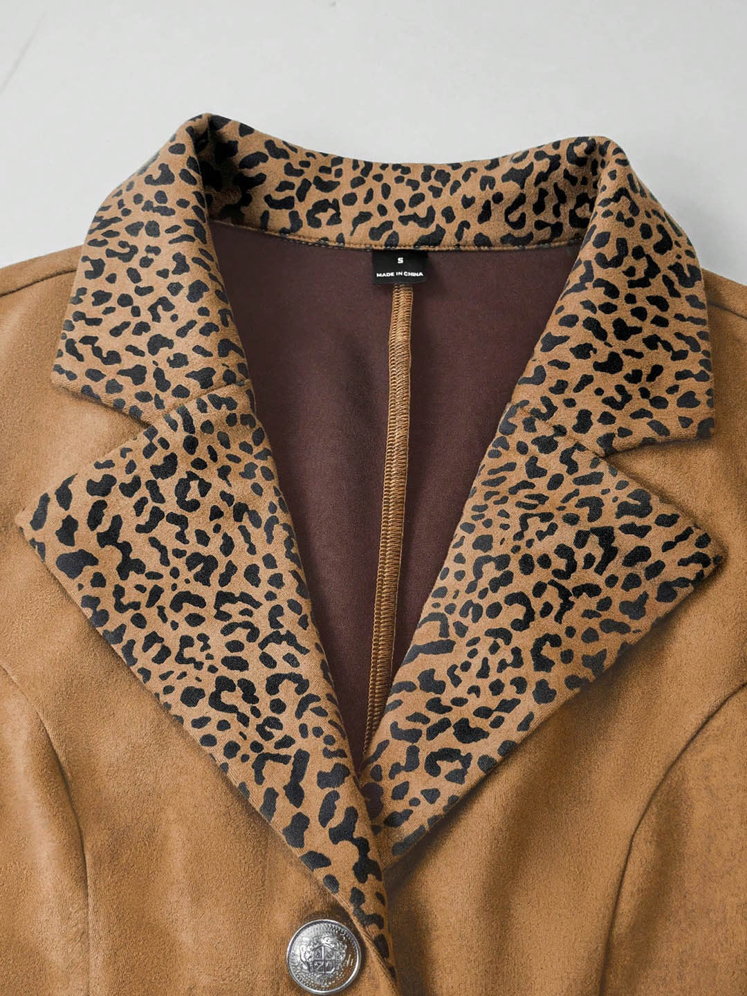 Single-breasted Belted Short Jacket With Pockets