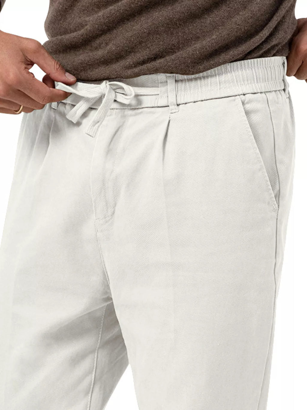 Men's Casual Drawstring Pants, Plus Size