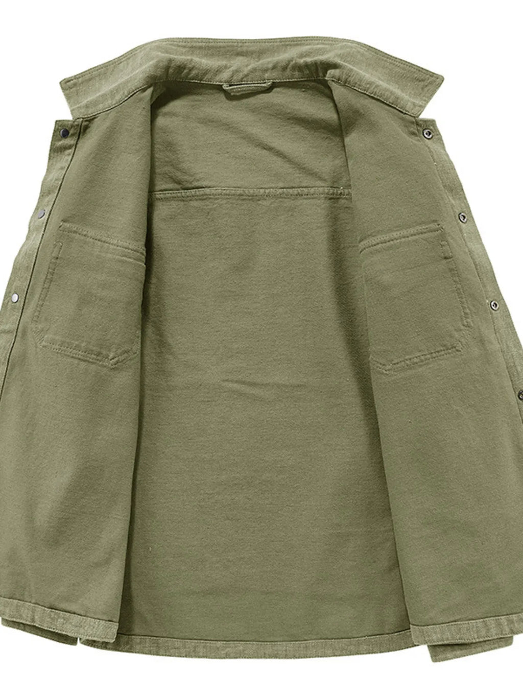 Men's Plus Size Dual Chest Pockets Shacket