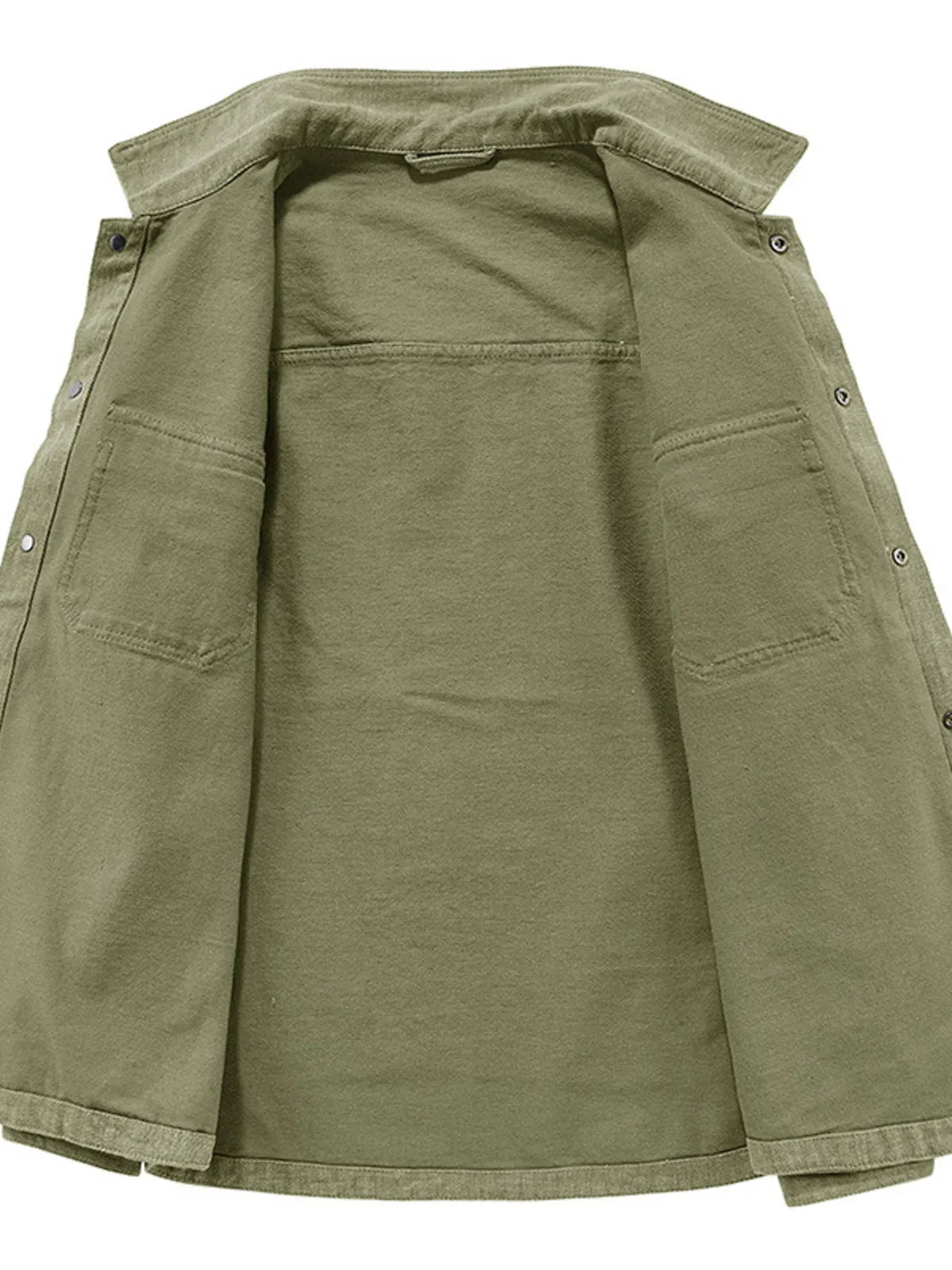 Men's Plus Size Dual Chest Pockets Shacket