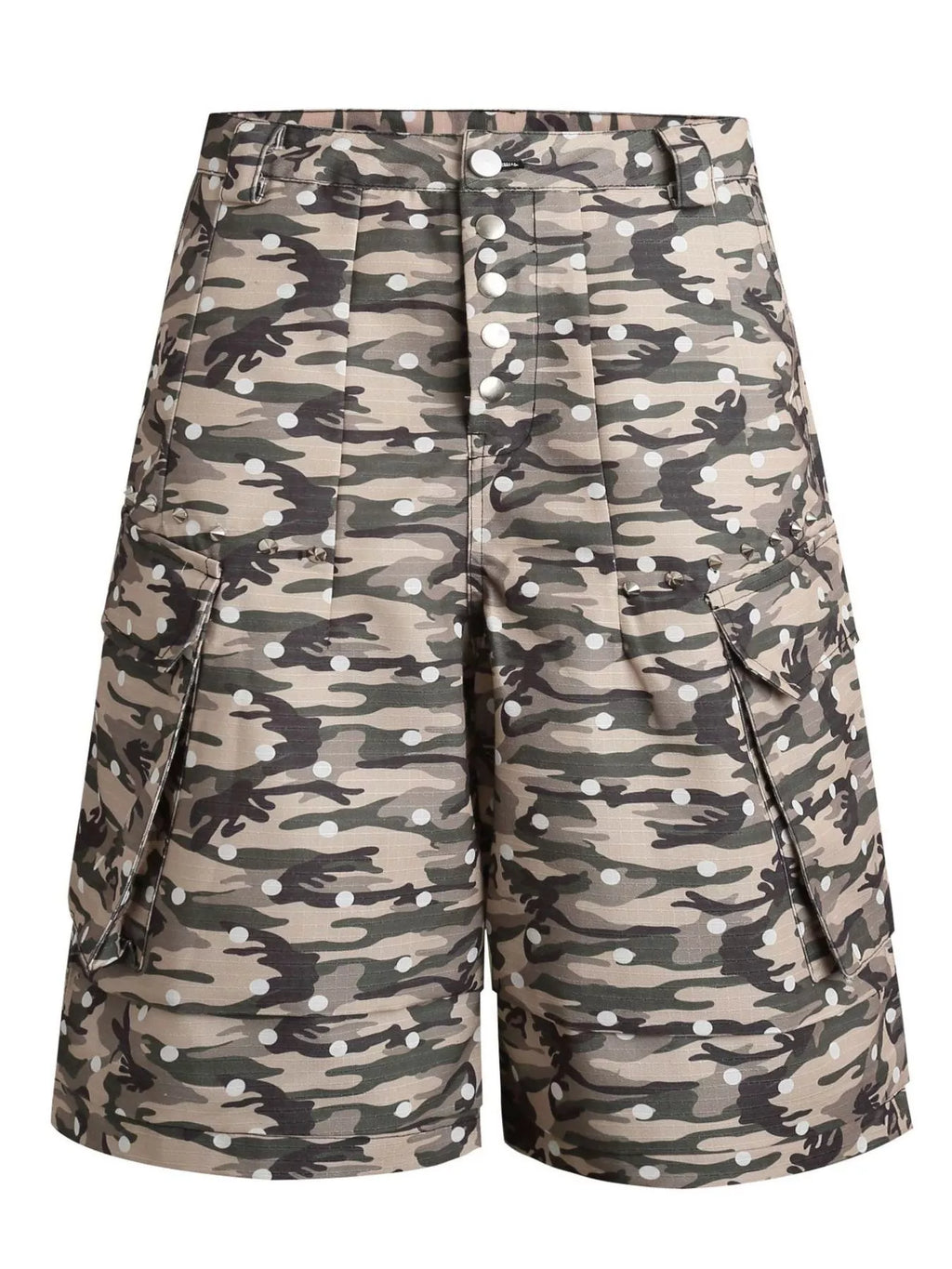 Men's Green Camouflage Men's Camouflage Cargo Capris - Green Camouflage