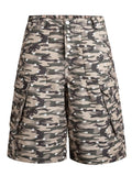 Men's Green Camouflage Men's Camouflage Cargo Capris - Green Camouflage