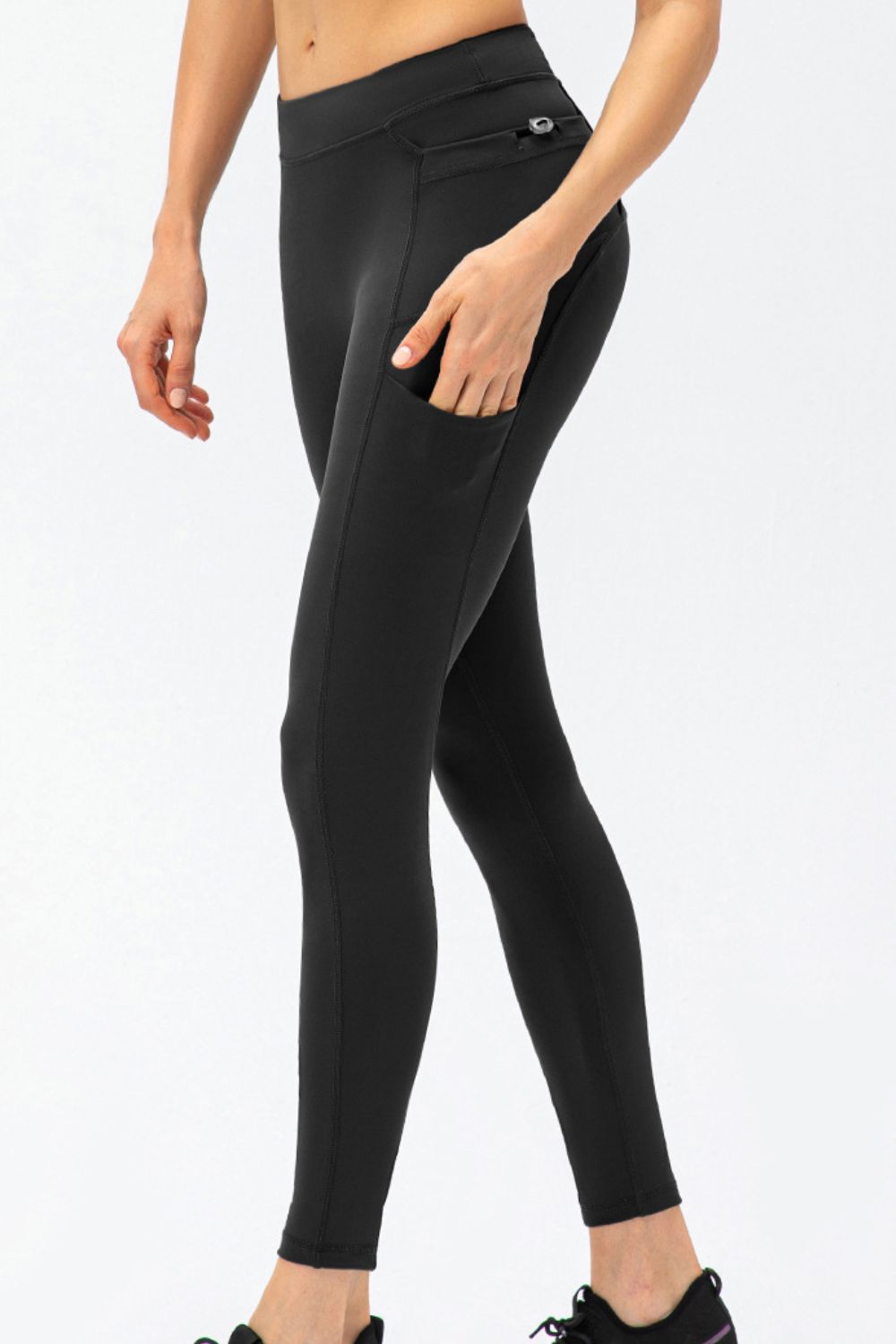 Women's Slim Fit High Waist Long Sports Pants with Pockets