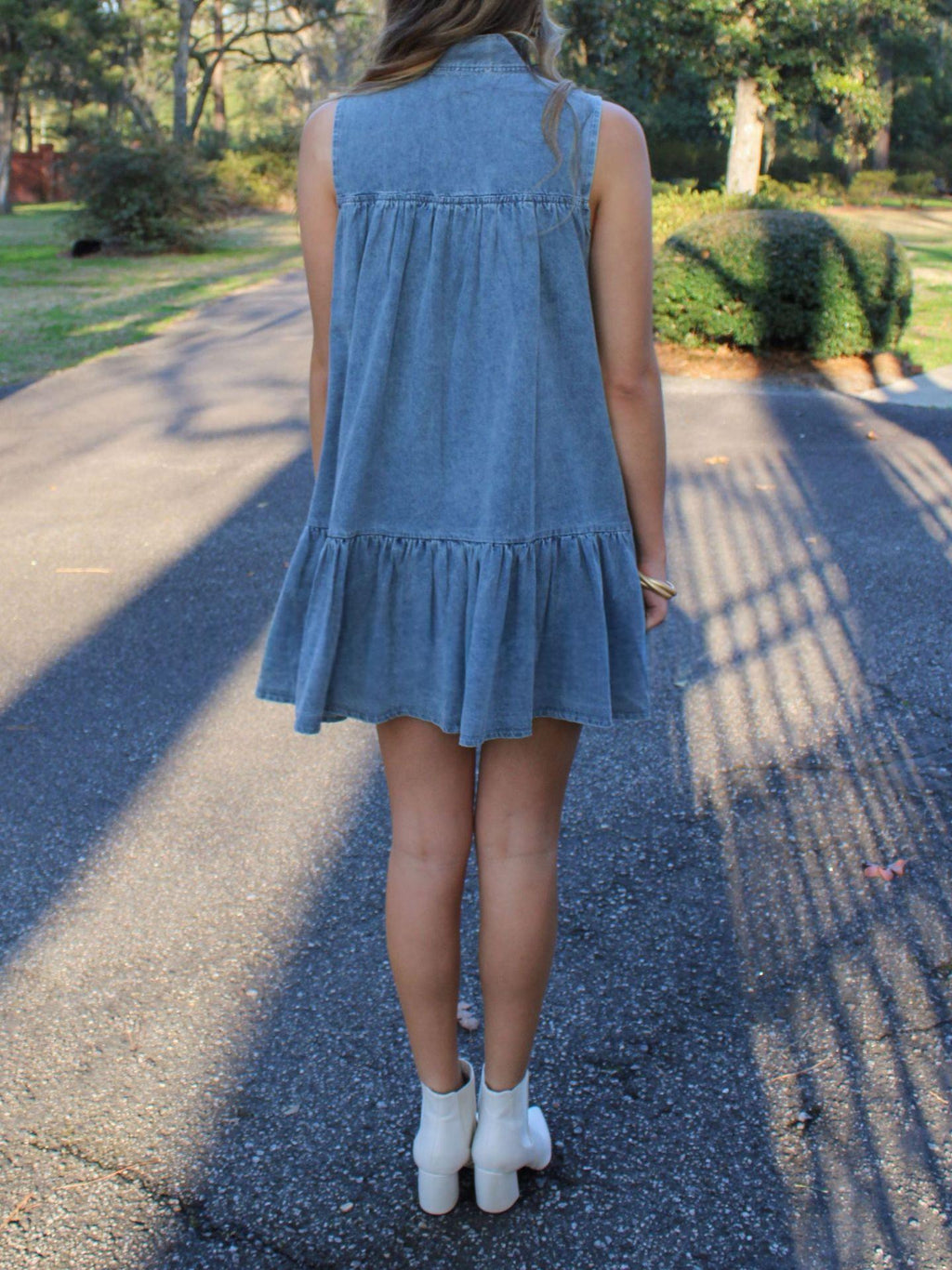 Classic Bow-tie Lace-up Loose-fitting Dress